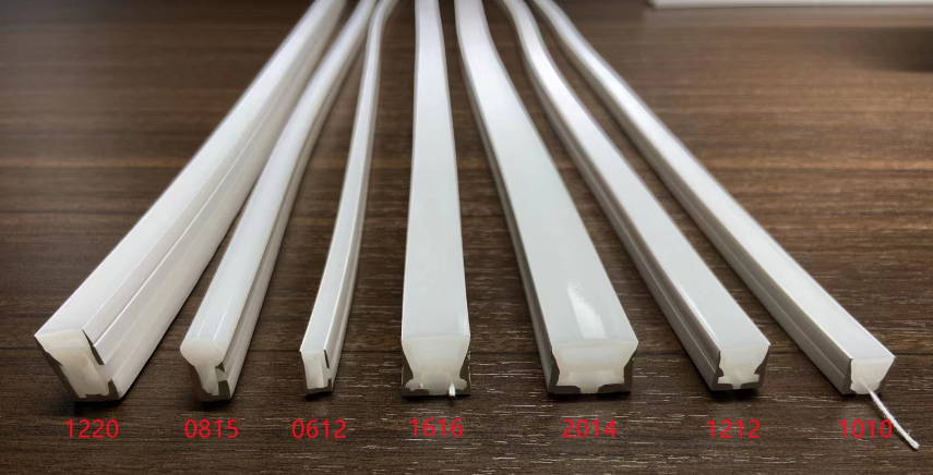 LED silicon uống cong (Vỏ silicon định hình LED dây)