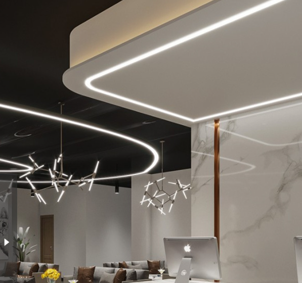 LED silicon uống cong (Vỏ silicon định hình LED dây)