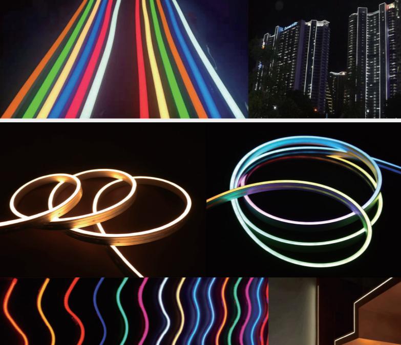 LED silicon uốn cong