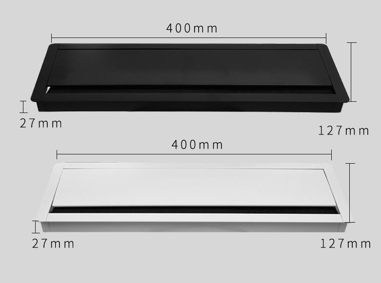 Nắp hộp điện âm bàn 400x127 (chất liệu nhôm sơn tính điện)