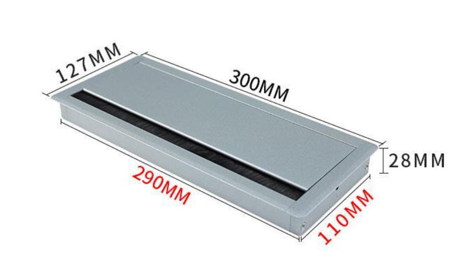 Nắp luồn dây điện nhôm giảm chấn đóng mềm (GLA-004S)