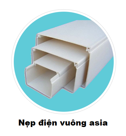 Nẹp điện vuông asia