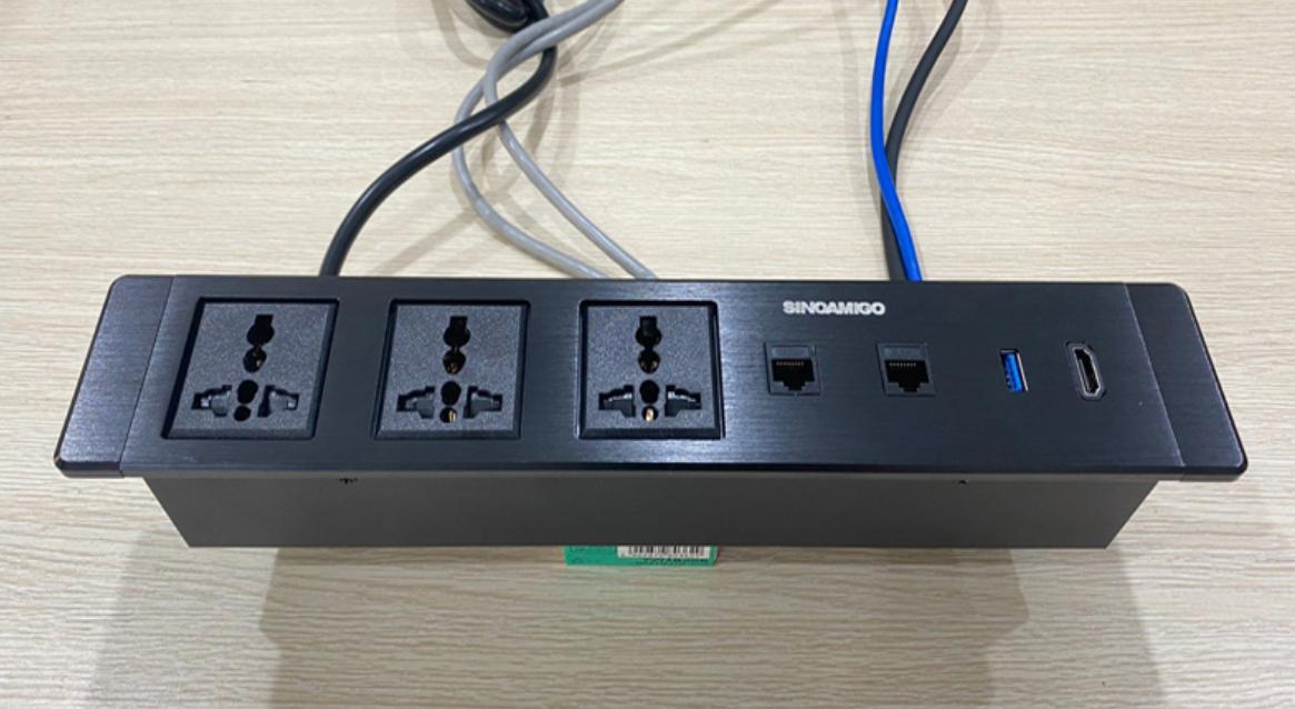 Ổ cắm điện âm bàn Sinoamigo STS-ST60-3F5G