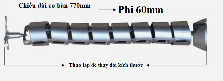 Ống luồn dây chân bàn xương khớp, dạng tròn