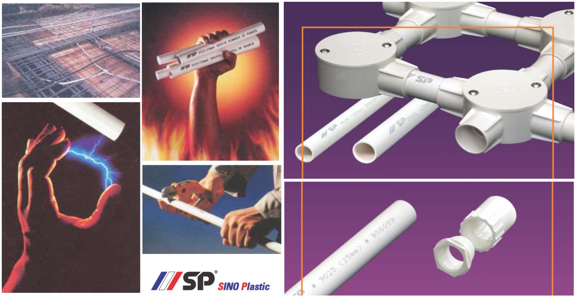 Ống luồn dây điện Sino D20 lực nén 320N SP9020L