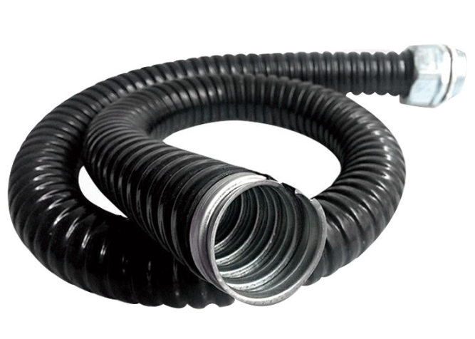 Ống ruột gà sắt bọc nhựa PVC