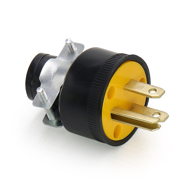 Phích cắm điện 3 chấu cao su 15A 125V