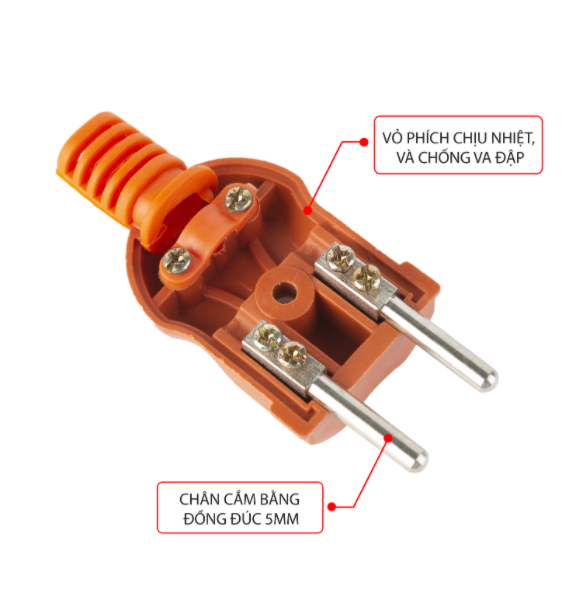 Phích cắm điện chịu tải 3000W Sopoka P3000W 2+
