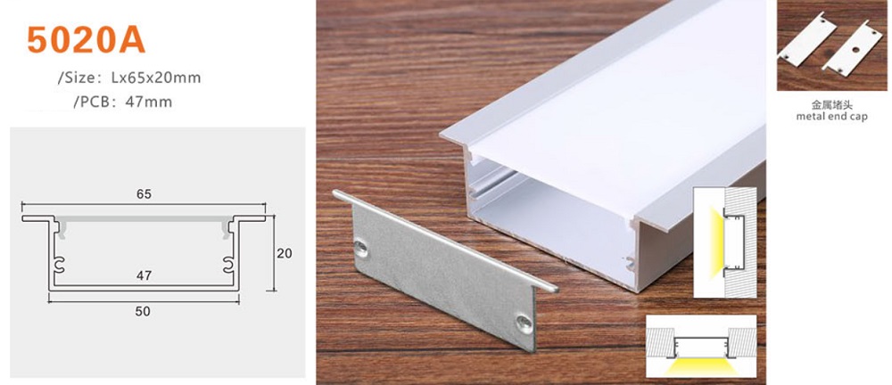 Thanh nhôm định hình led YG-5020A