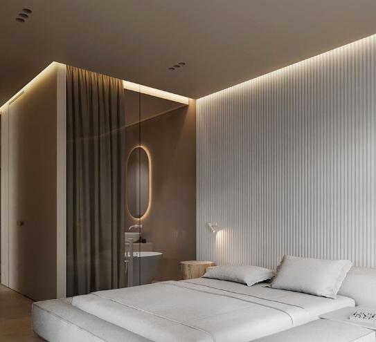 Thiết kế nhà với đèn LED thanh nhôm, tạo nên không gian đẹp và ấn tượng
