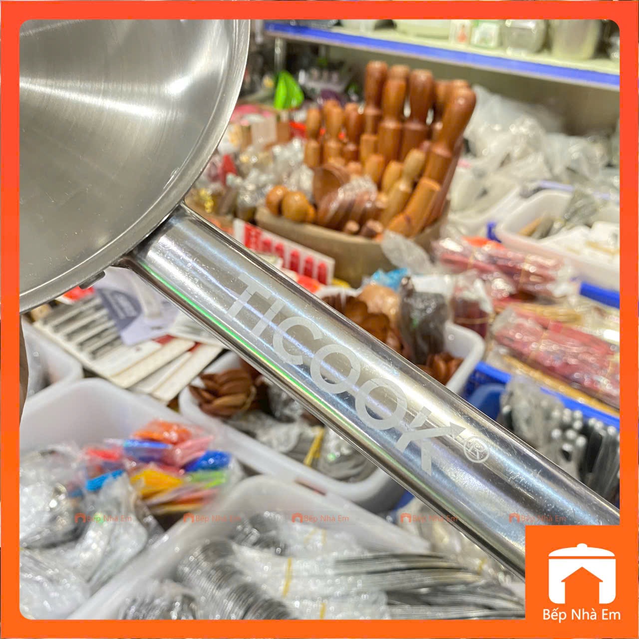 Chảo Inox 304 22cm TCOOK Cao Cấp - Hàng Việt Nam Sản Xuất