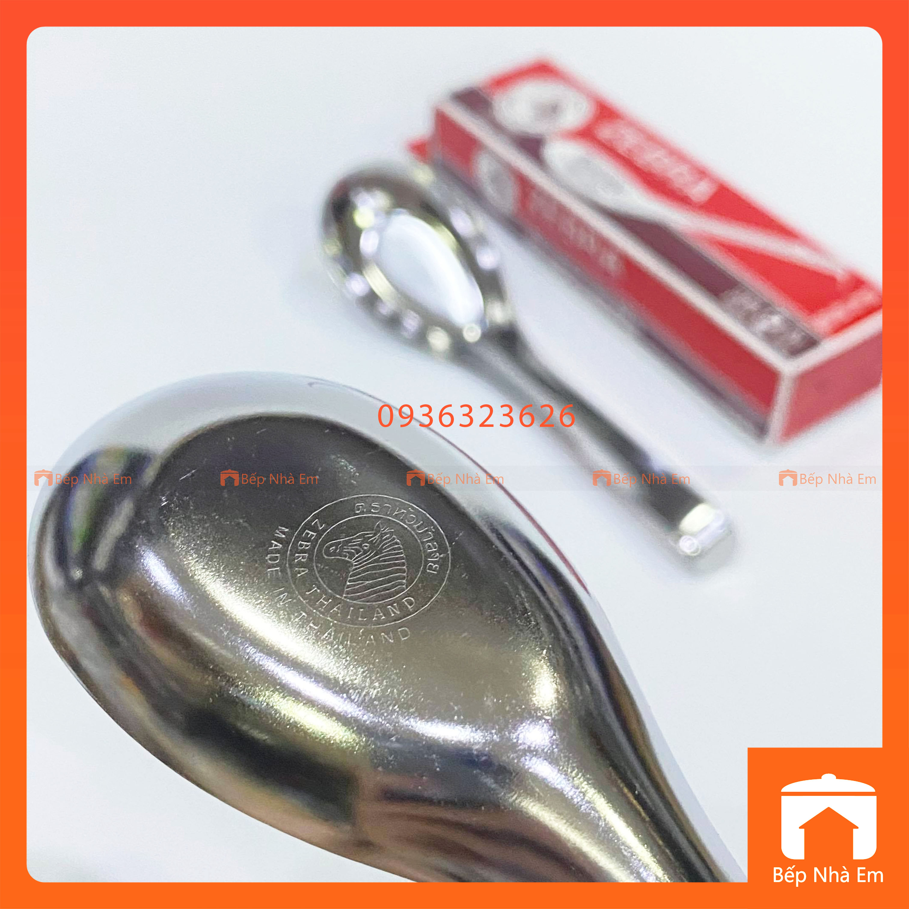 Bộ 2 Muỗng Inox 304 Ramen Zebra Cao Cấp - 100091 - Hàng Nhập Khẩu Thái Lan