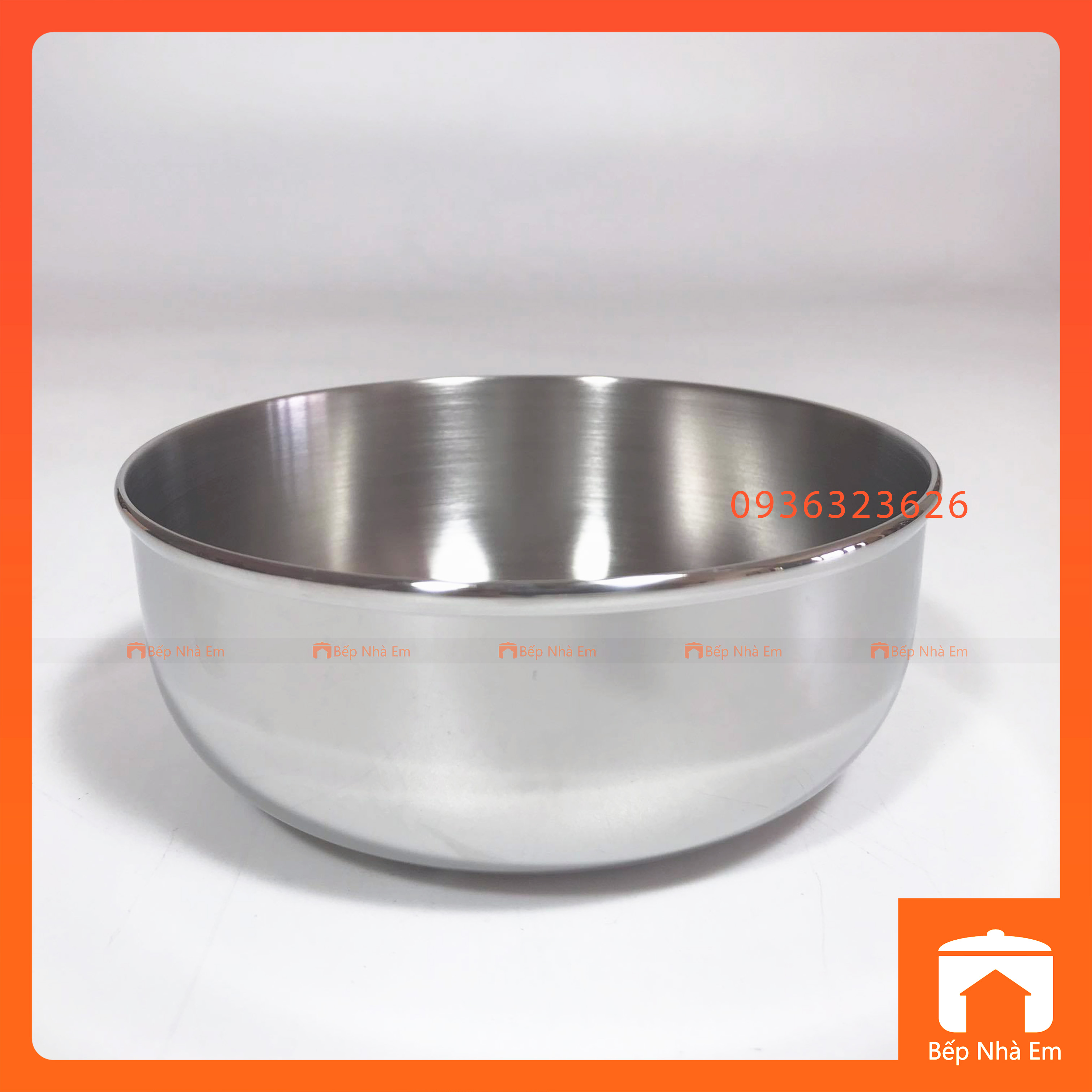 Tô Inox 304, Chén Inox 304 1 Lớp ZEBRA Nhiều Size Cao Cấp - Hàng Nhâp Khẩu Thái Lan