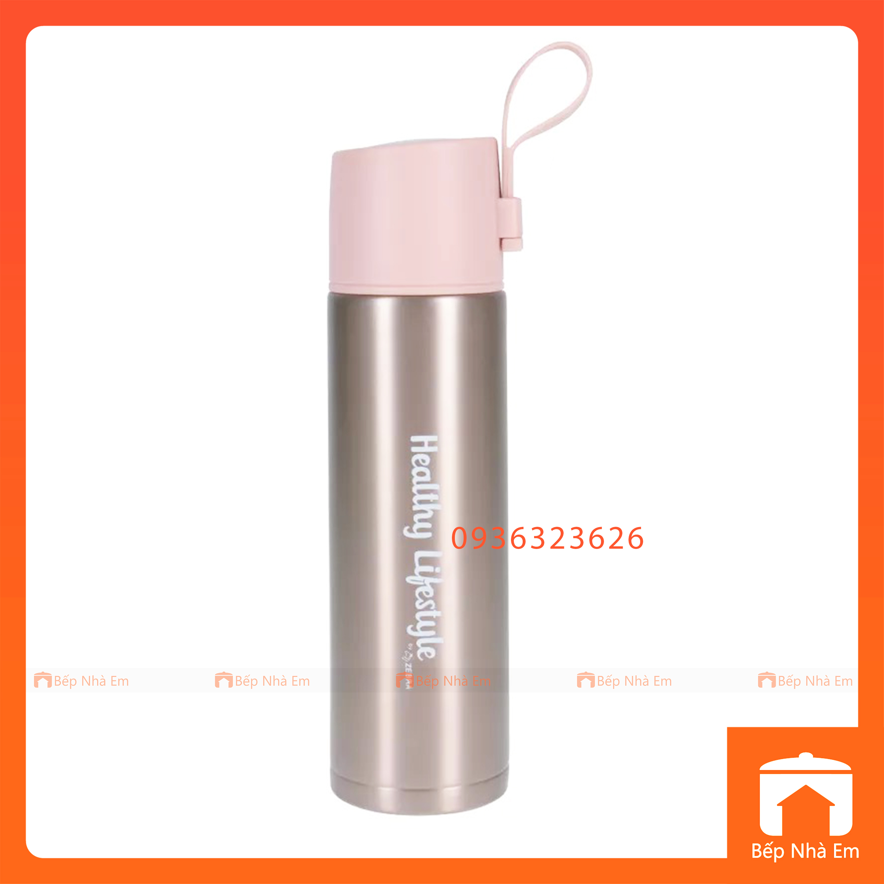 Bình Giữ Nhiệt ZEBRA Healthy Lifestyle 0.45L ( Inox 304) - 112669 - Hàng Nhập Khẩu Thái Lan