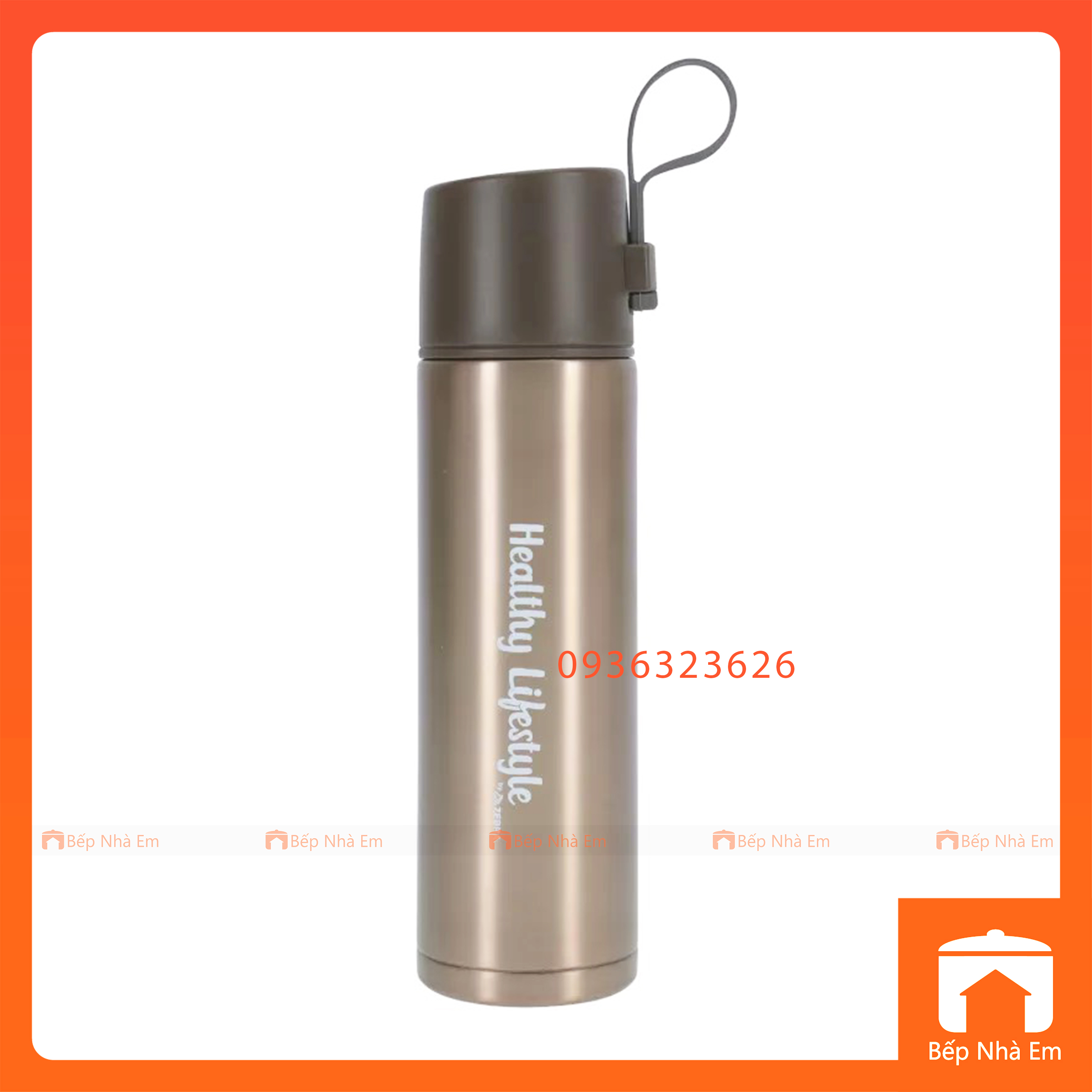 Bình Giữ Nhiệt ZEBRA Healthy Lifestyle 0.45L ( Inox 304) - 112669 - Hàng Nhập Khẩu Thái Lan