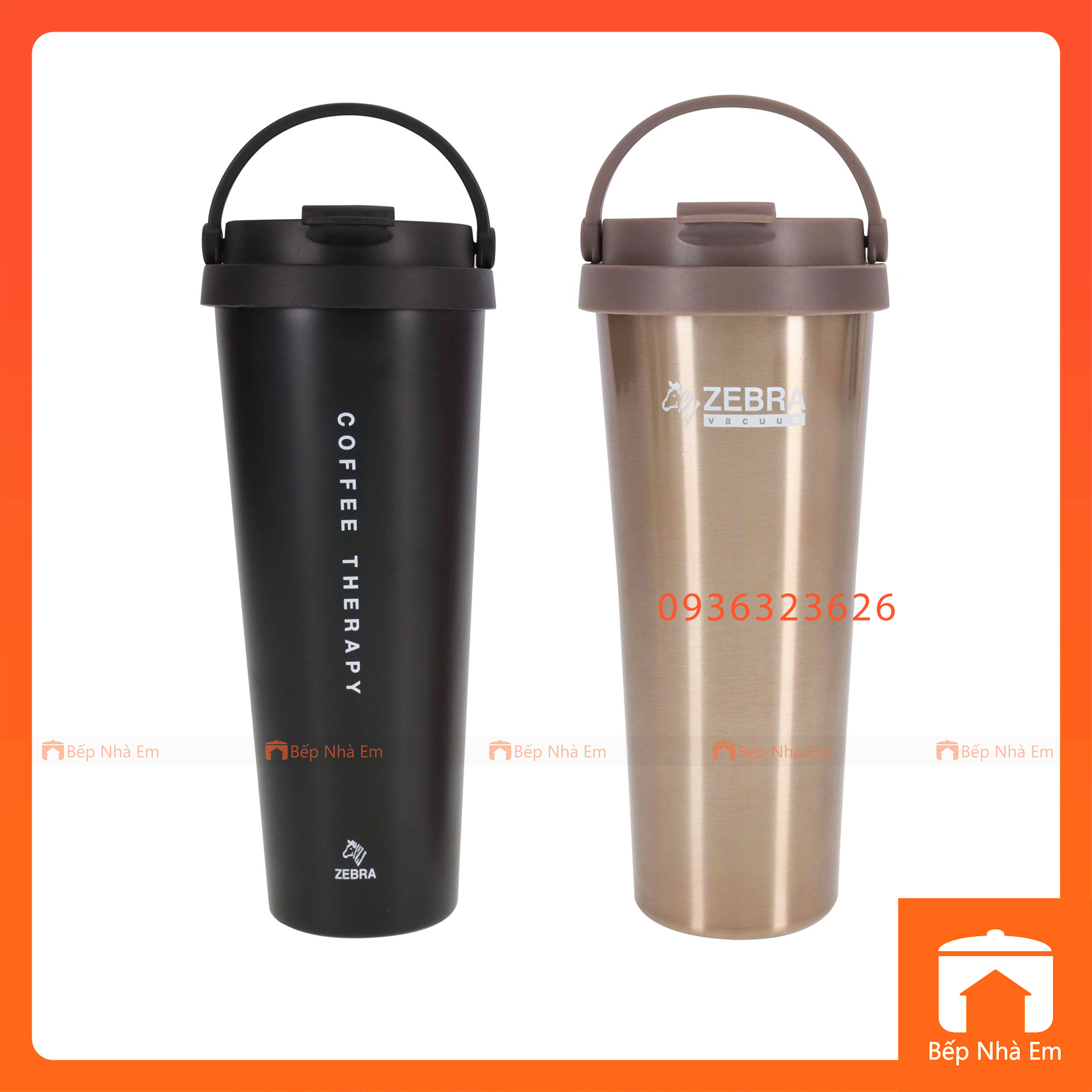 Bình Giữ Nhiệt ZEBRA Cappucinno 0.65L (Inox 304) - 112704 - Hàng Nhập Khẩu Thái Lan