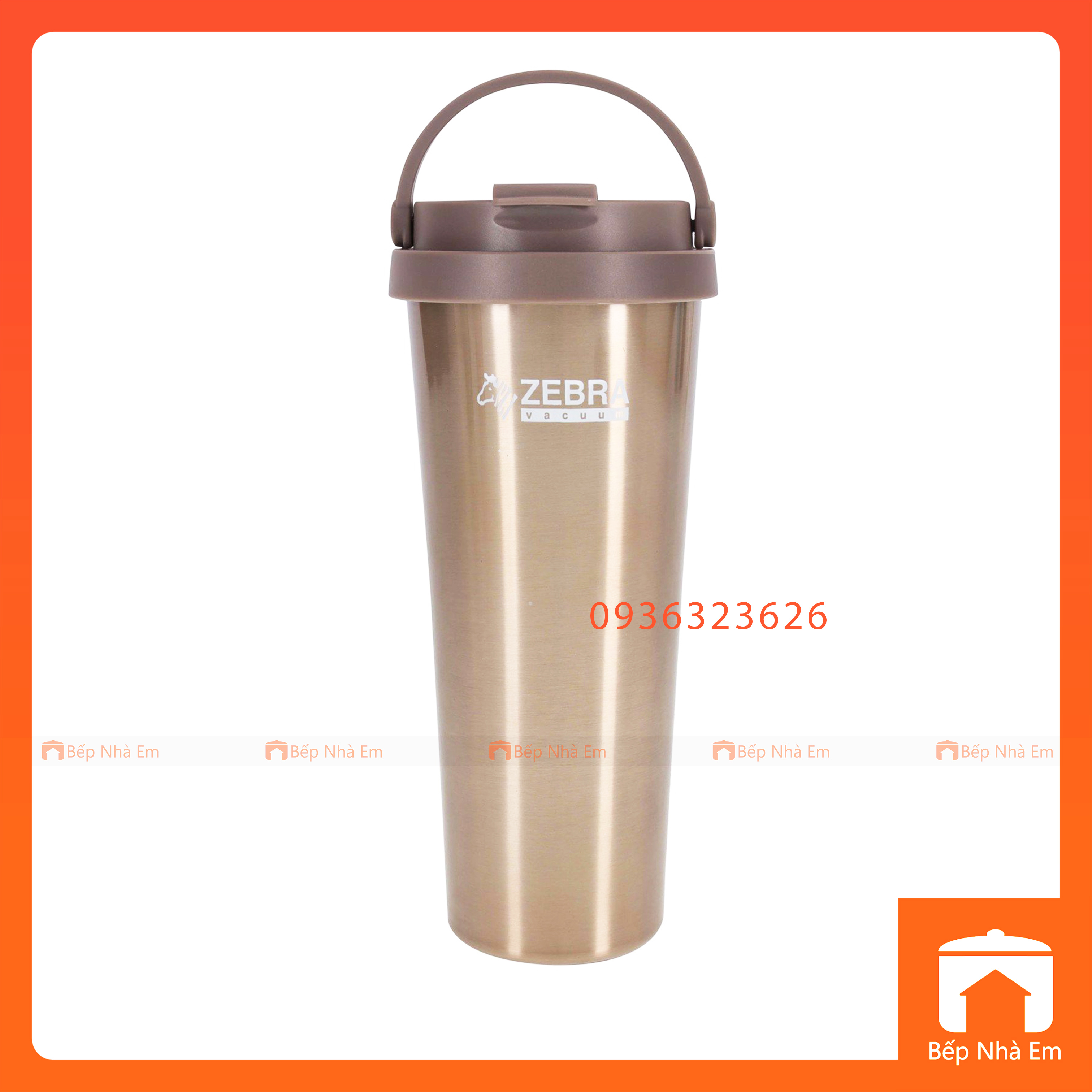 Bình Giữ Nhiệt ZEBRA Cappucinno 0.65L (Inox 304) - 112704 - Hàng Nhập Khẩu Thái Lan