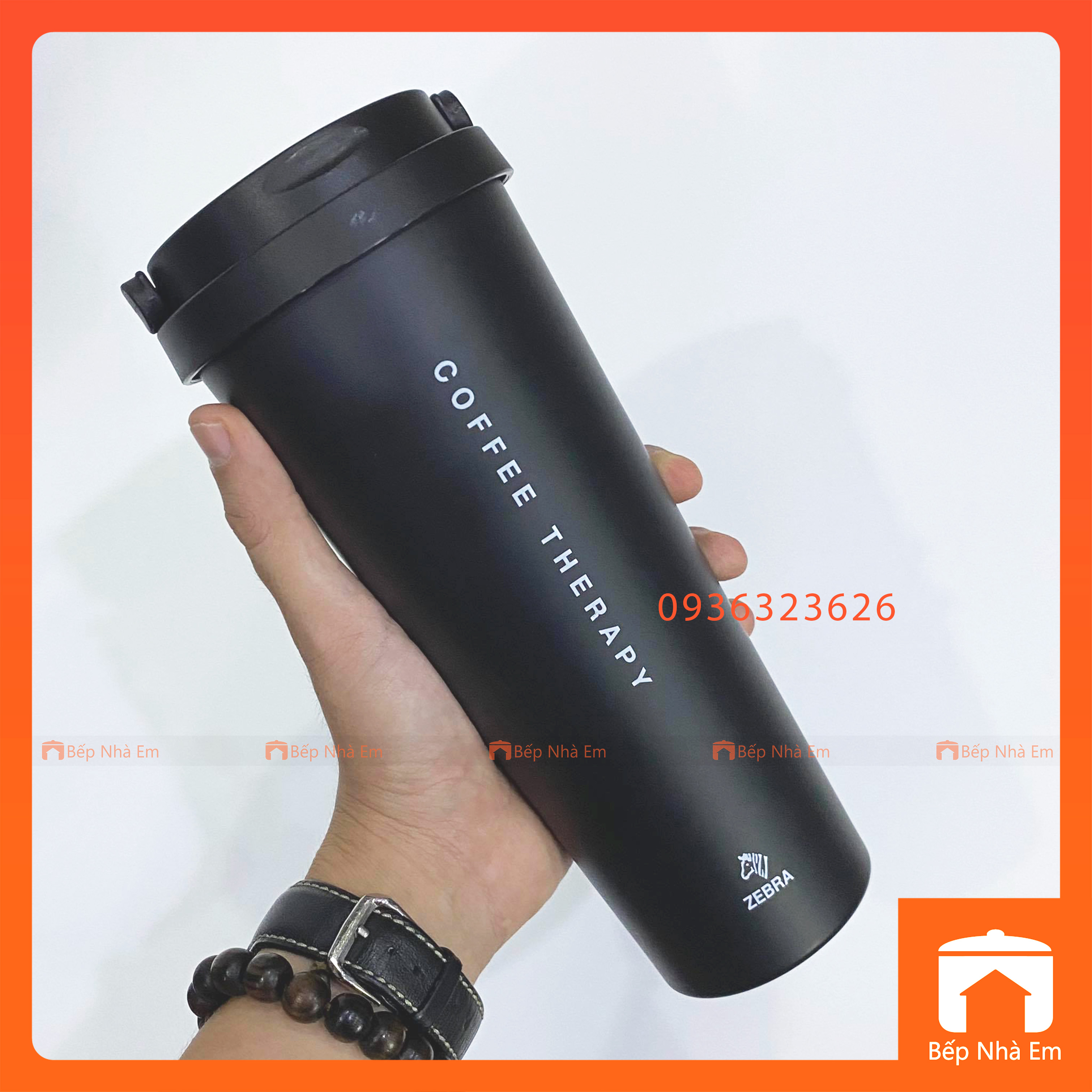 Bình Giữ Nhiệt ZEBRA Cappucinno 0.65L (Inox 304) - 112704 - Hàng Nhập Khẩu Thái Lan