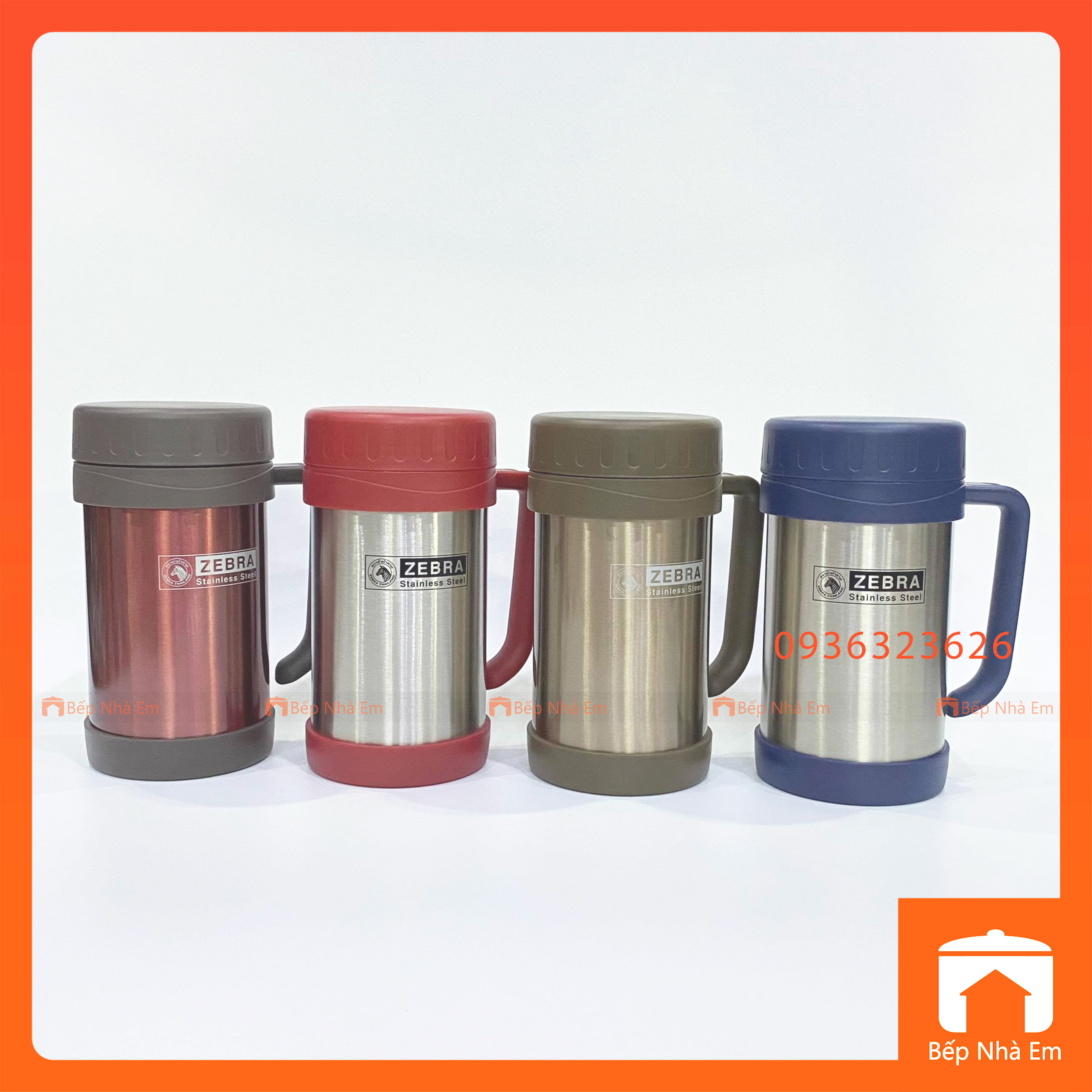 Ca Giữ Nhiệt ZEBRA Daily 0.5L (Inox 304) - 112901 - Hàng Nhập Khẩu Thái Lan