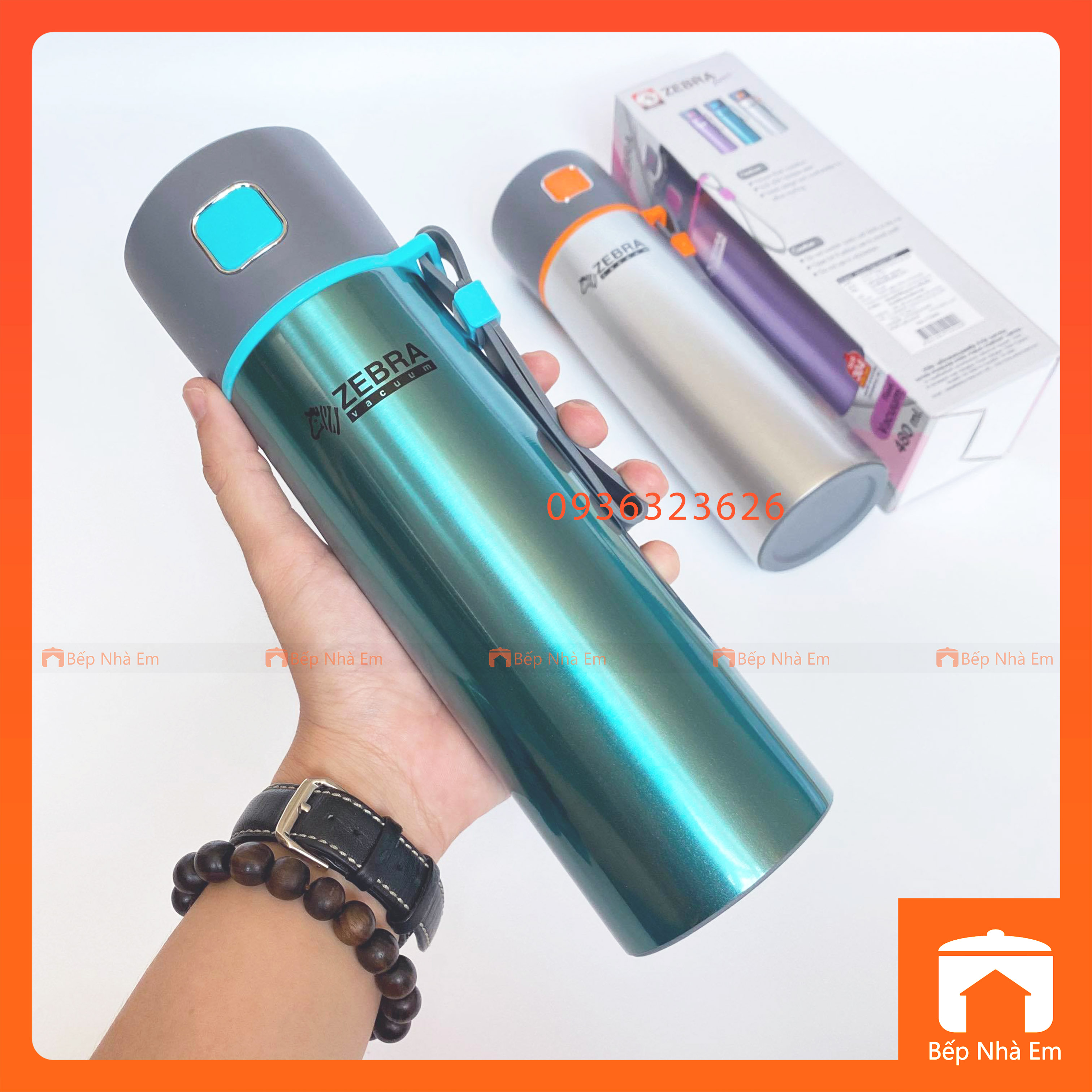 Bình Giữ Nhiệt ZEBRA Zelect Flask 0.48L (Inox 304) - 112949 - Hàng Nhập Khẩu Thái Lan