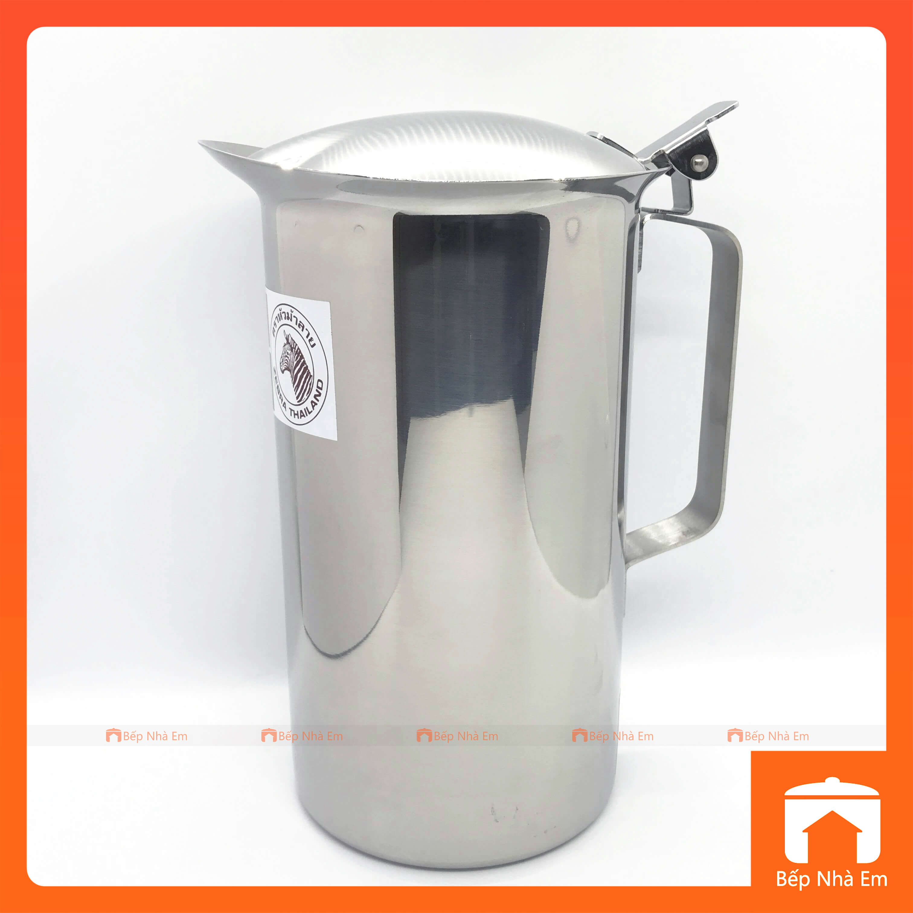 Ca Rót Nước Inox 304 ZEBRA Có Nắp 1.5L và 1.9L Cao Cấp  - 115014_115012 - Hàng Nhập Khẩu Thái Lan