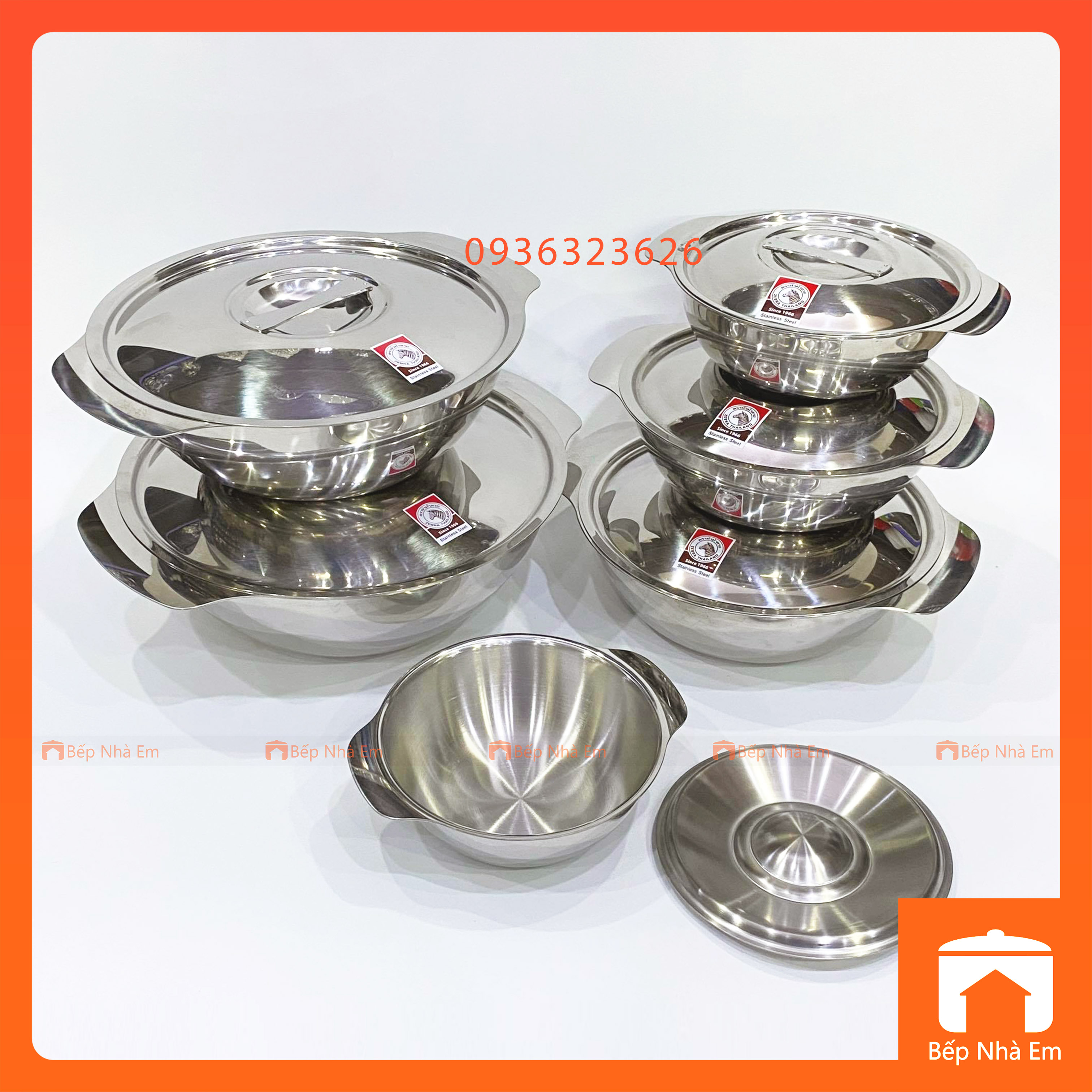 Thố Inox 304 ZEBRA Có Nắp, Quai Cầm Nhiều Kích Thước - Hàng Nhập Khẩu ...