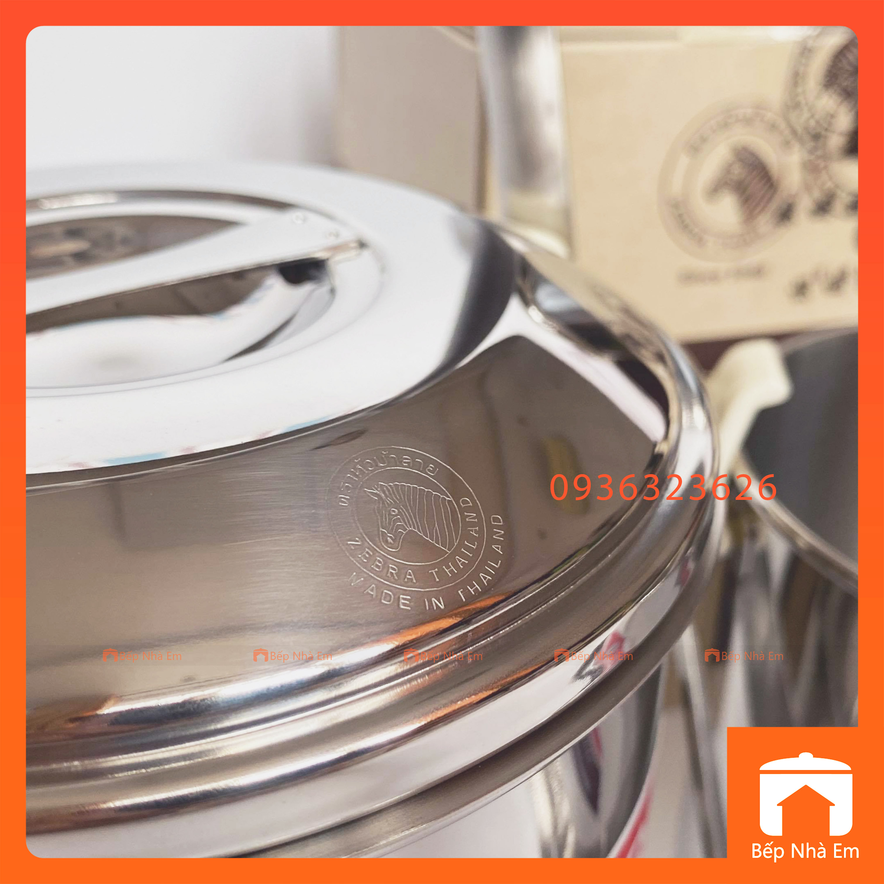 Camen Inox 304 Auto Lock ZEBRA 12cm - 14cm - 151612 - 151614- Hàng Nhập Khẩu Thái Lan