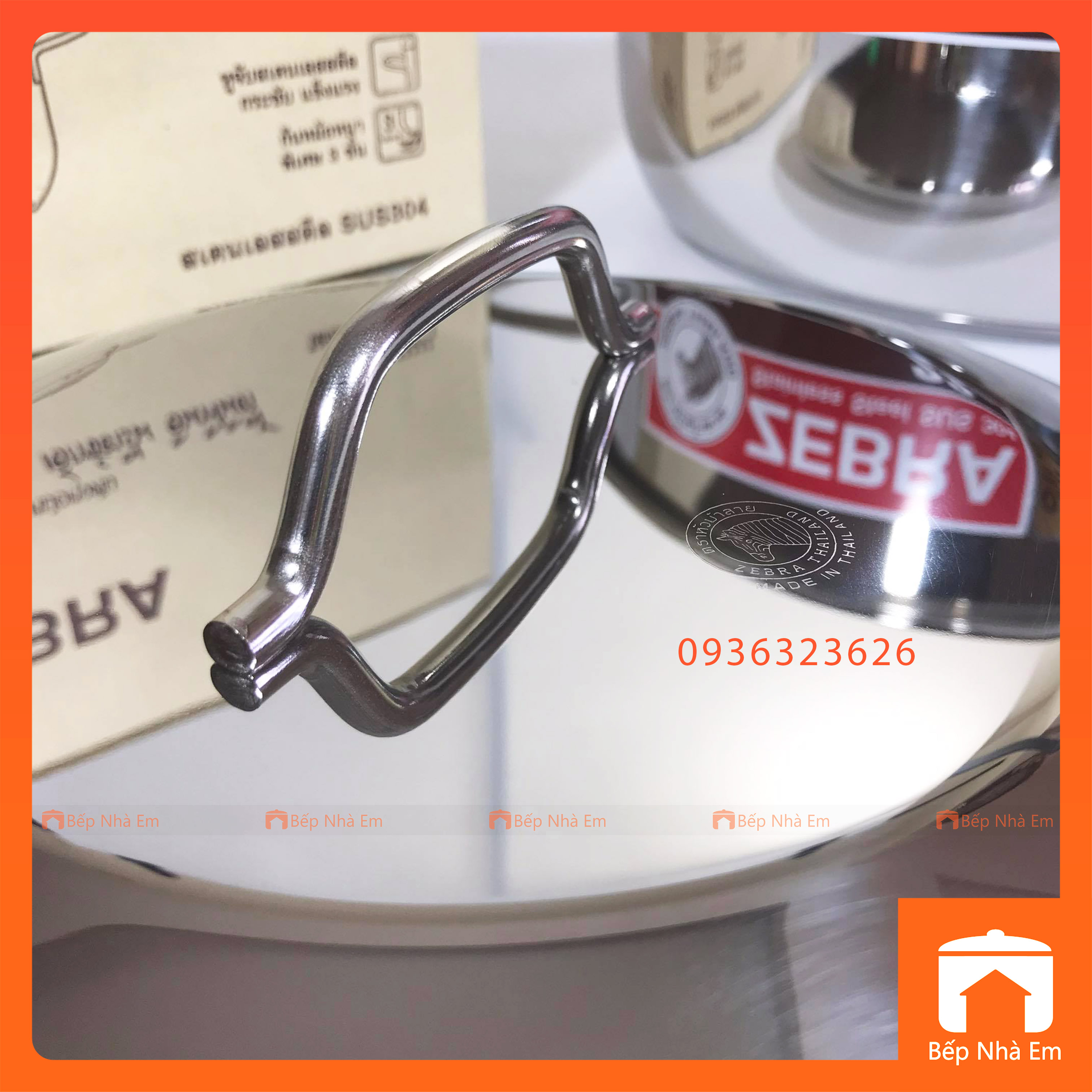 Nồi ZEBRA 3 Đáy Extreme Infinity 20cm 3.5L (Inox 304) - 162287 - Hàng Nhập Khẩu Thái Lan