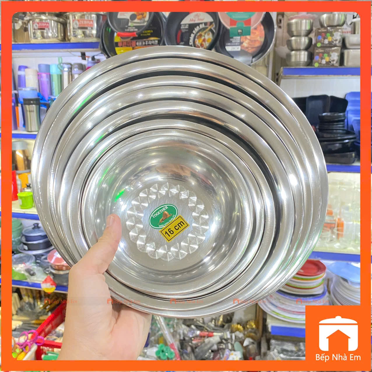 Dĩa Sâu Inox Nhiều Size - Hàng Việt Nam Sản Xuất