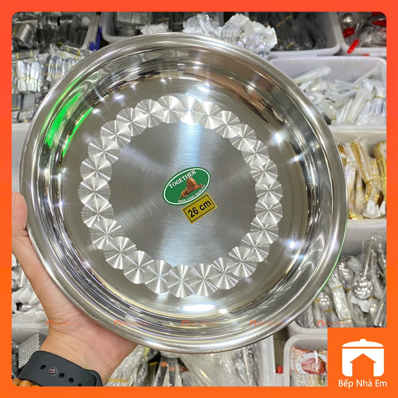 Dĩa Sâu Inox Nhiều Size - Hàng Việt Nam Sản Xuất