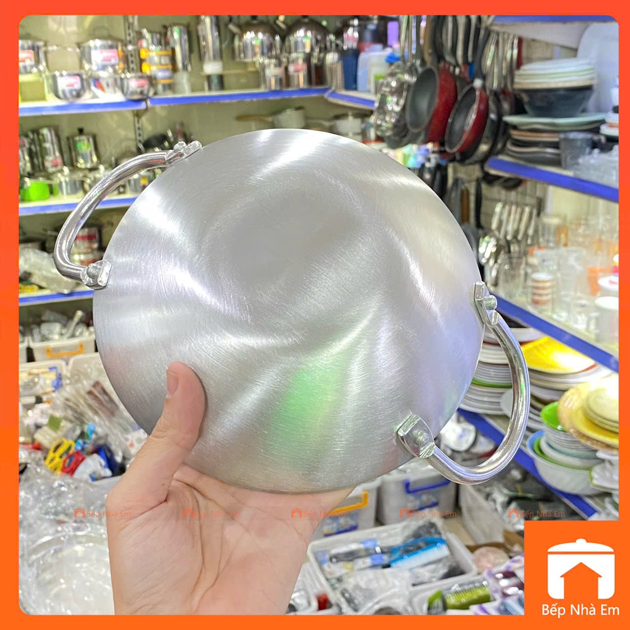 Chảo Nhôm 2 Quai Phi Mã Nhiều Size - Hàng Việt Nam Sản Xuất