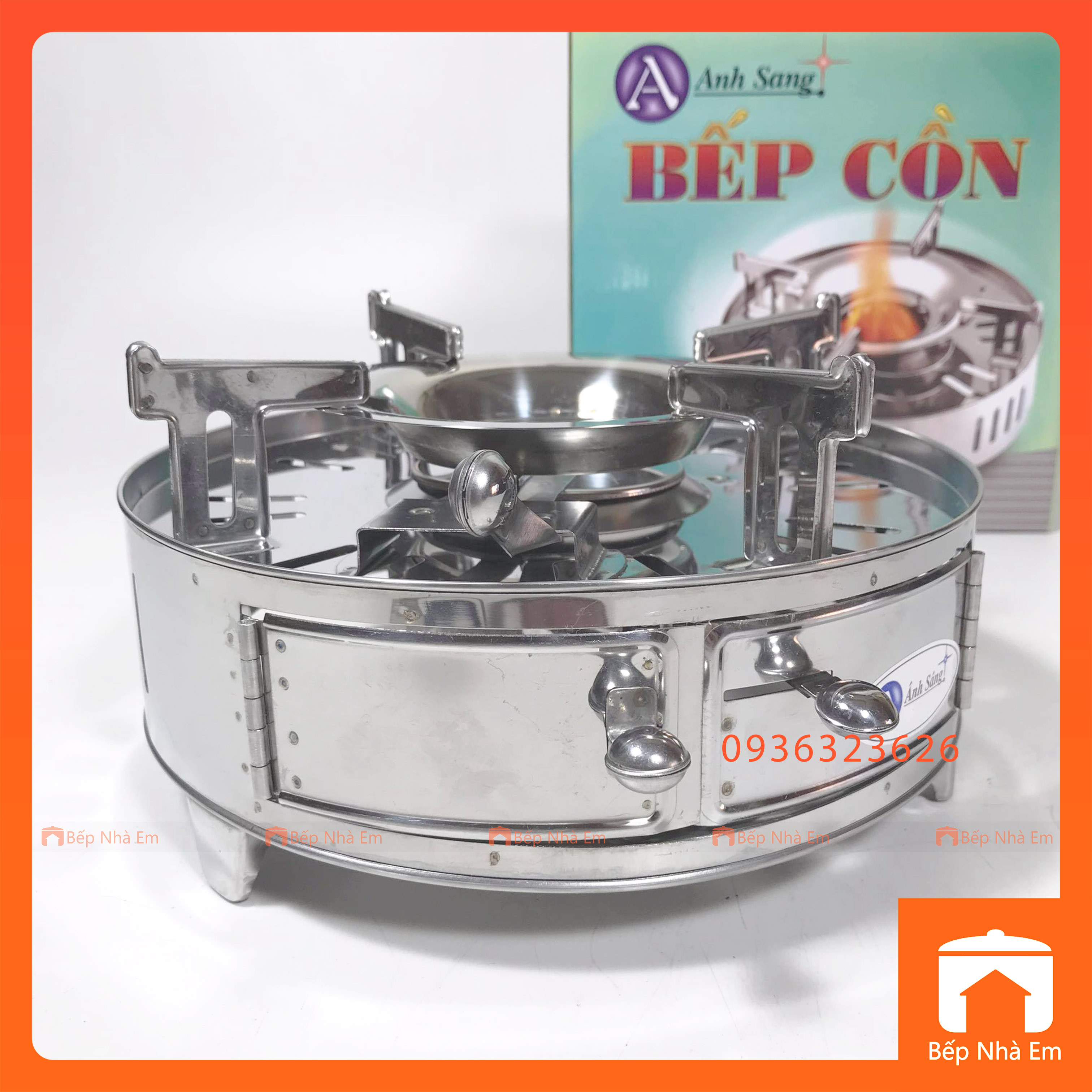 Bếp Cồn Inox Cao Cấp A2 Ánh Sáng - Hàng Việt Nam Sản Xuất