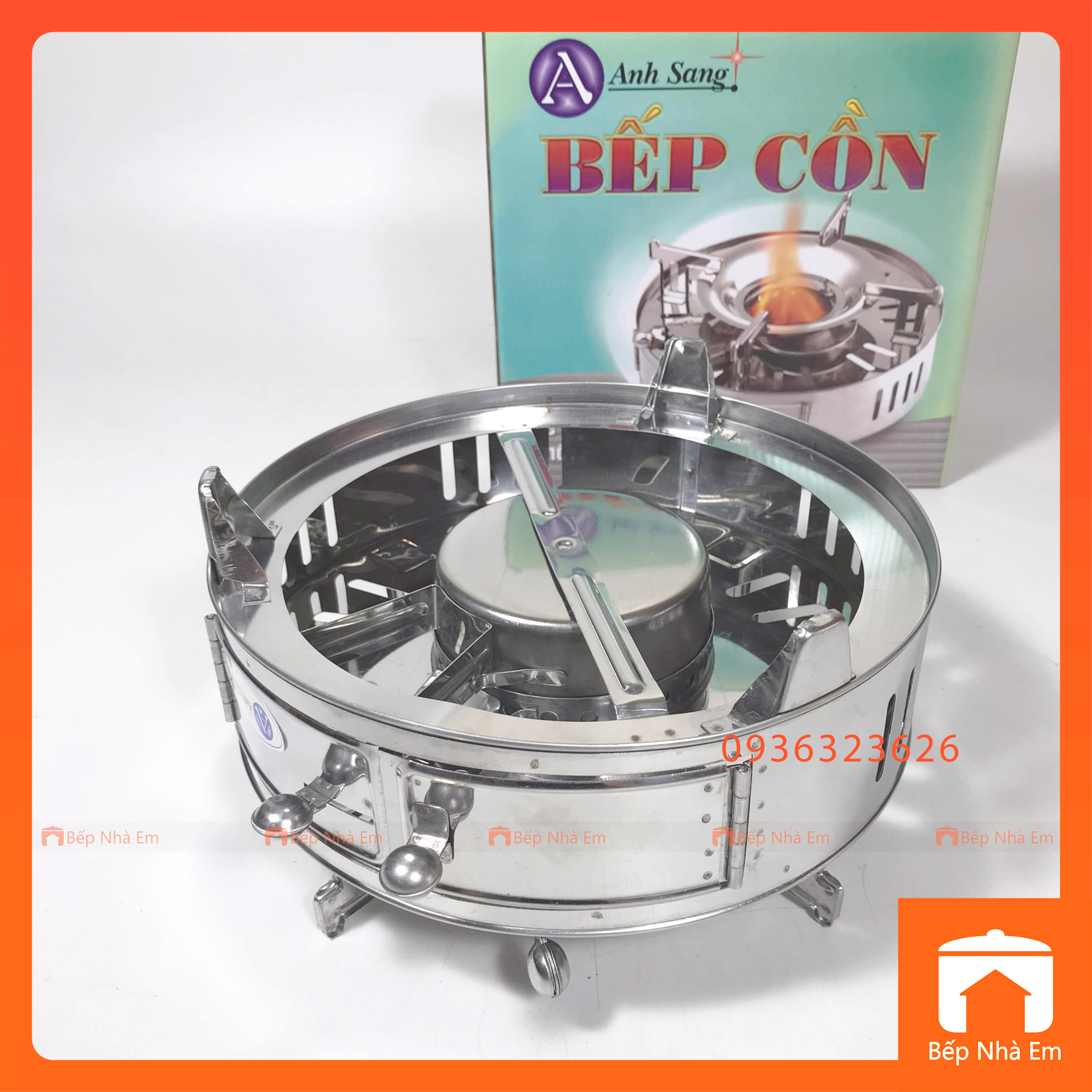 Bếp Cồn Inox Cao Cấp A2 Ánh Sáng - Hàng Việt Nam Sản Xuất