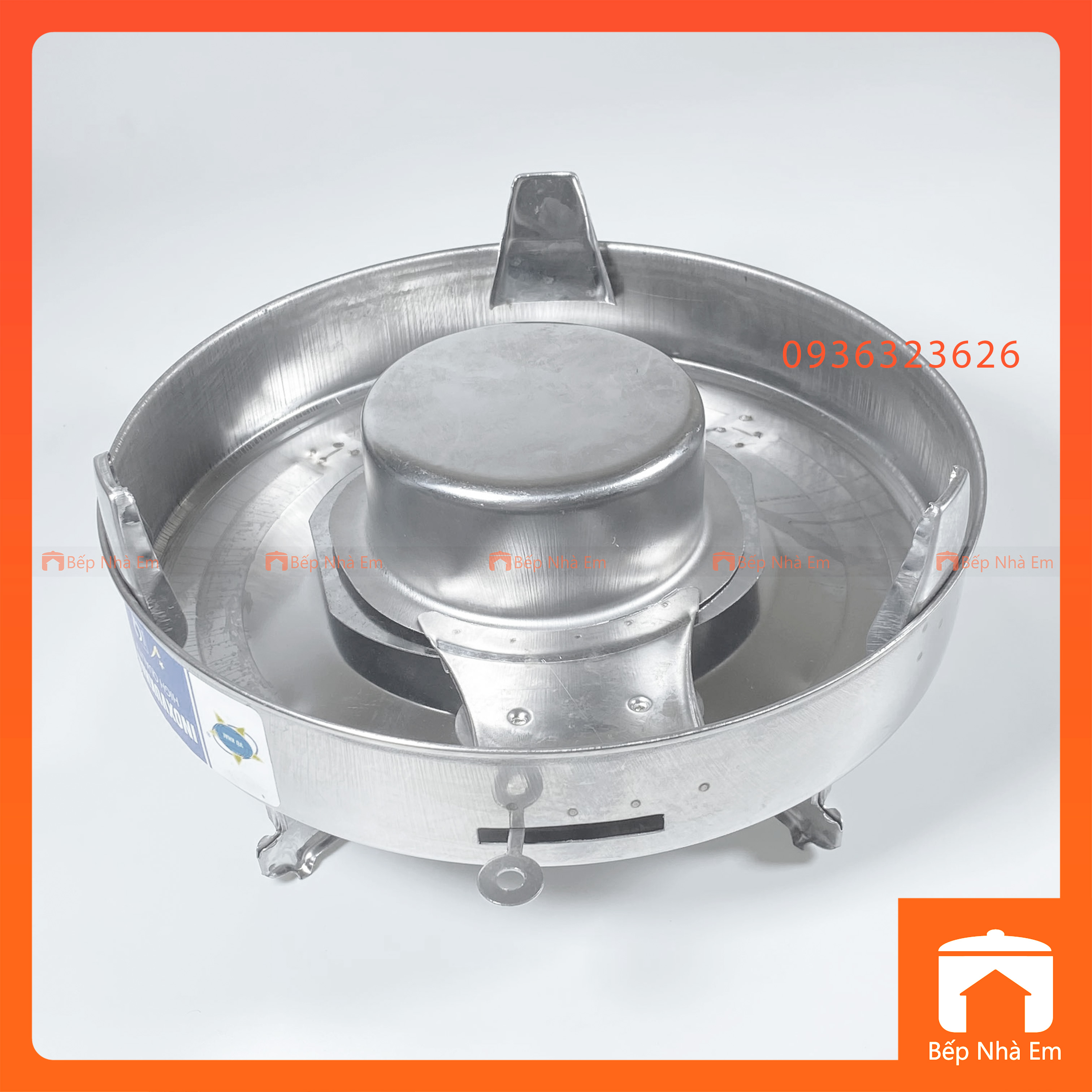 Bếp Cồn Inox Chắn Gió Nhỏ Gọn - Hàng Việt Nam Sản Xuất