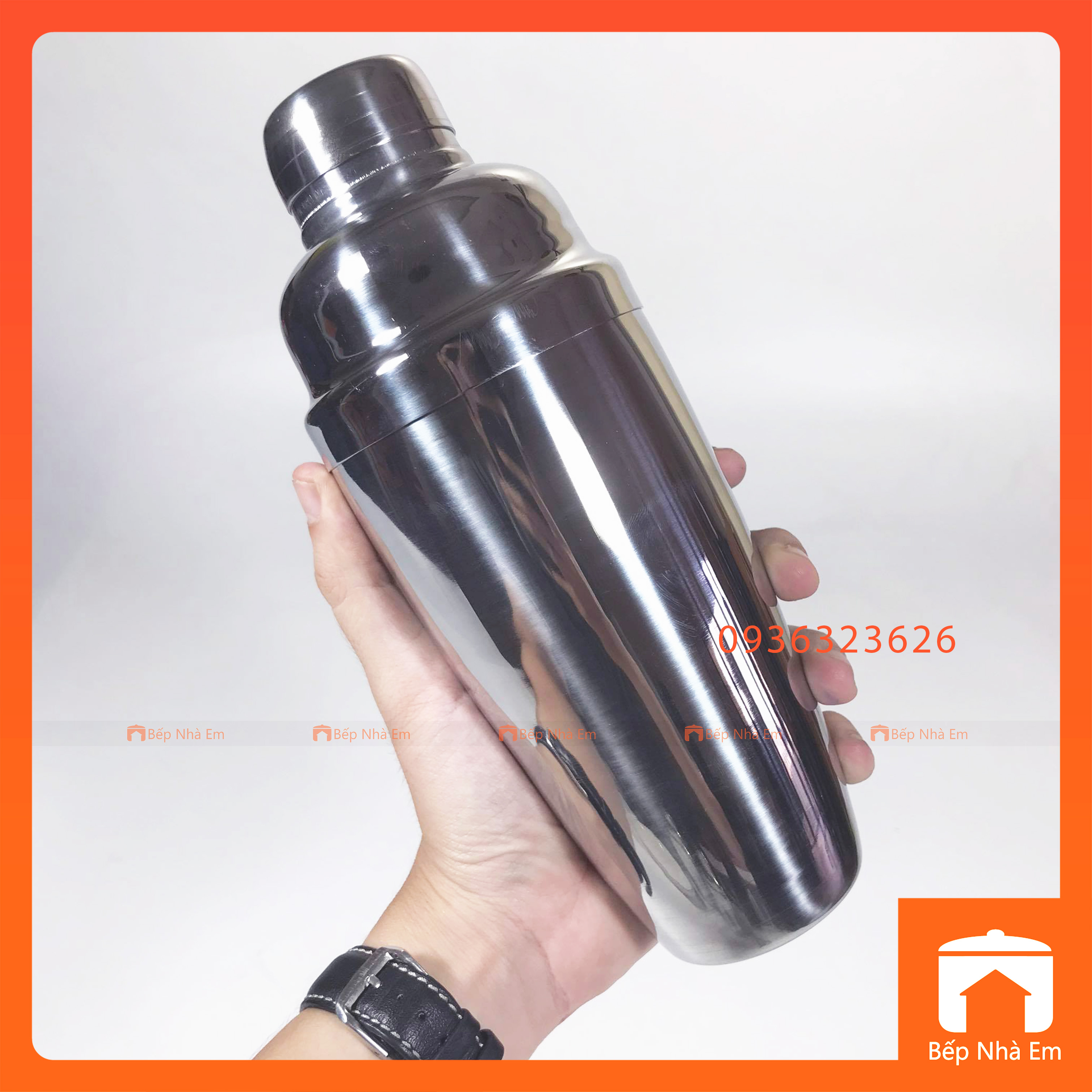 Bình Lắc Pha Chế Cocktail Inox 304 Nhiều Size - Hàng Cao Cấp