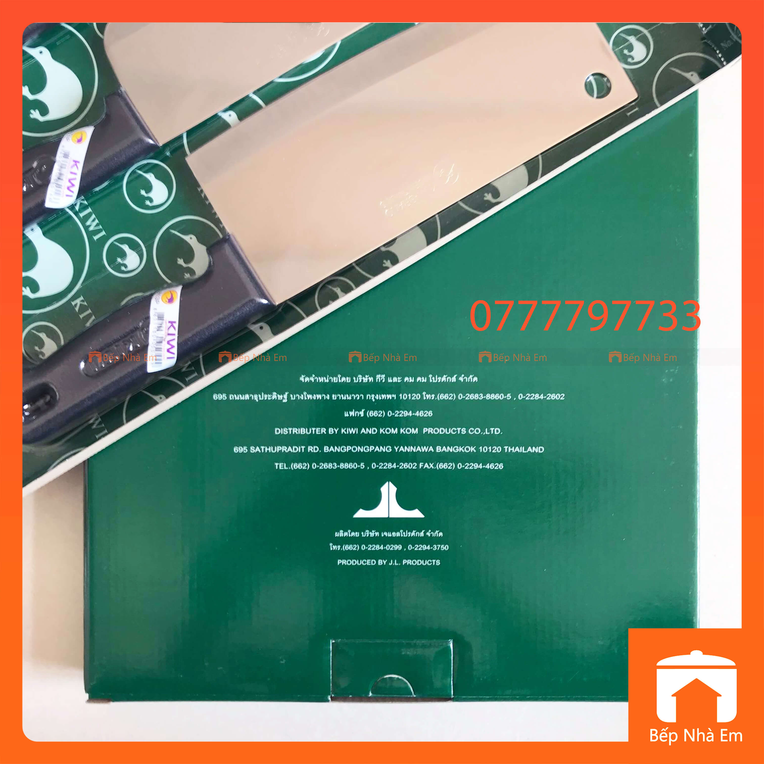 Bộ Dao Thái Lan Cán Nhựa Kiwi 4 Món - Hàng Nhập Khẩu Thái Lan