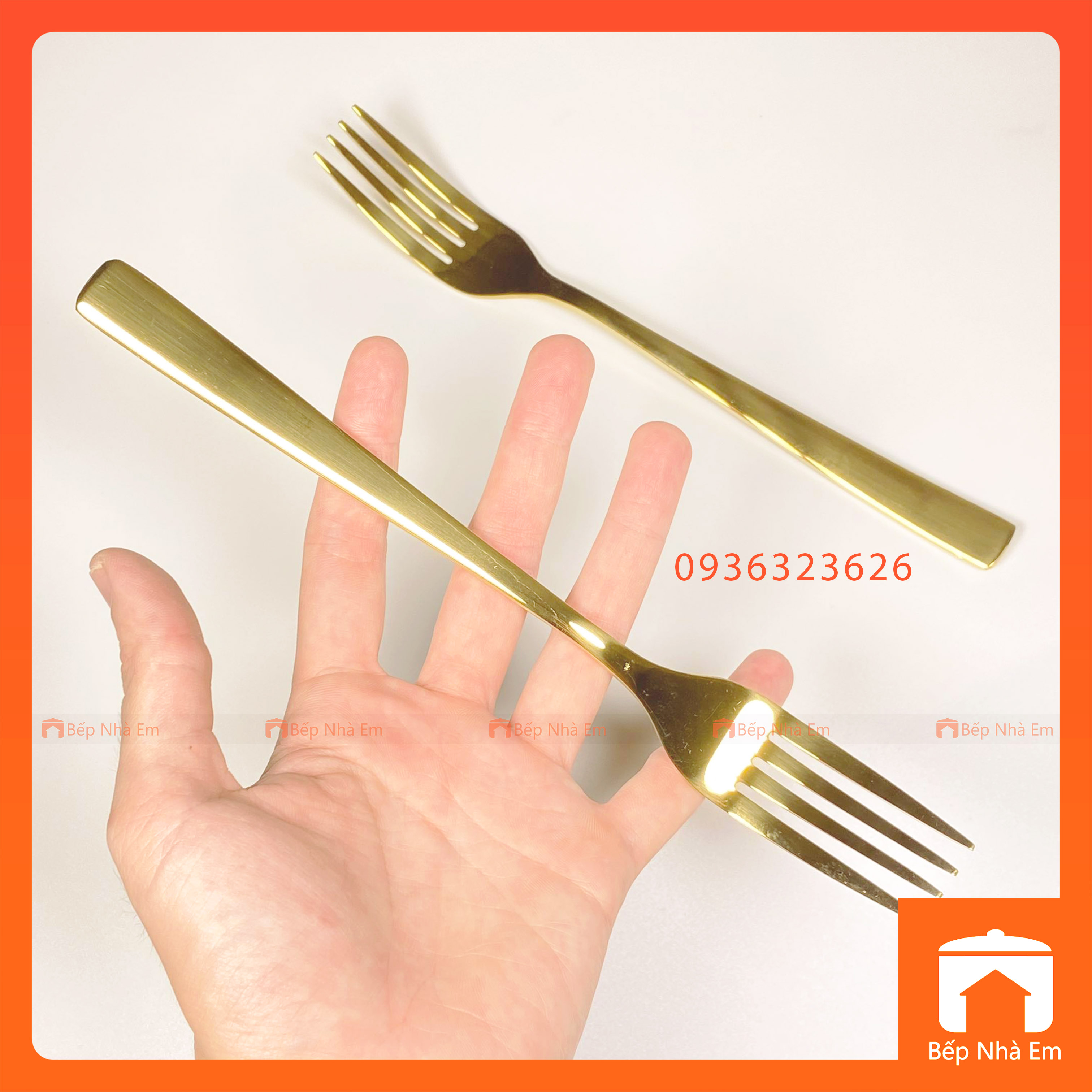 Bộ Dao Muỗng Nĩa Inox Mạ Vàng Cao Cấp - Hàng Nhập Khẩu