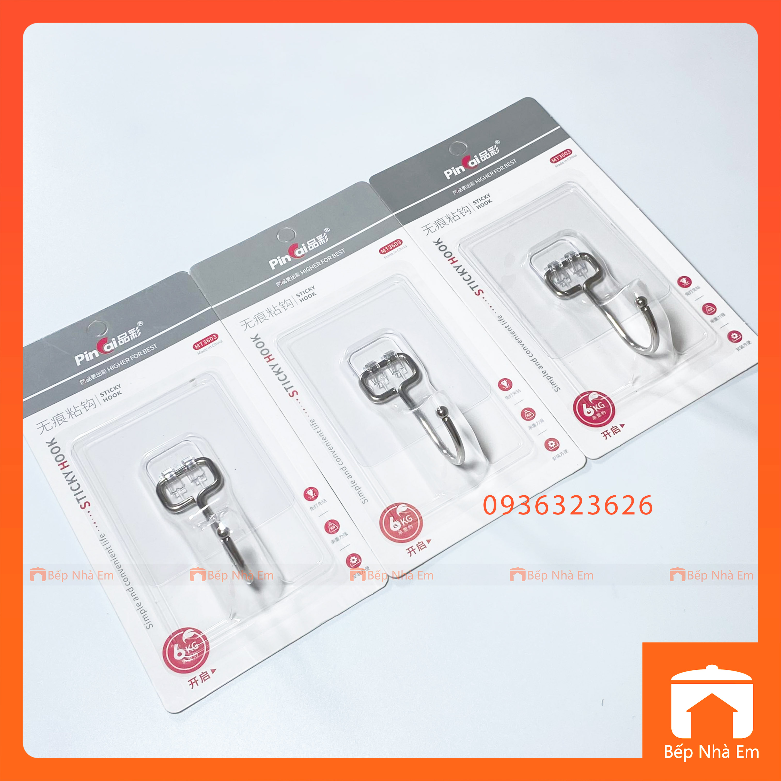 Móc Dán Siêu Hít 6Kg Đa Năng MT3603 - Hàng Cao Cấp