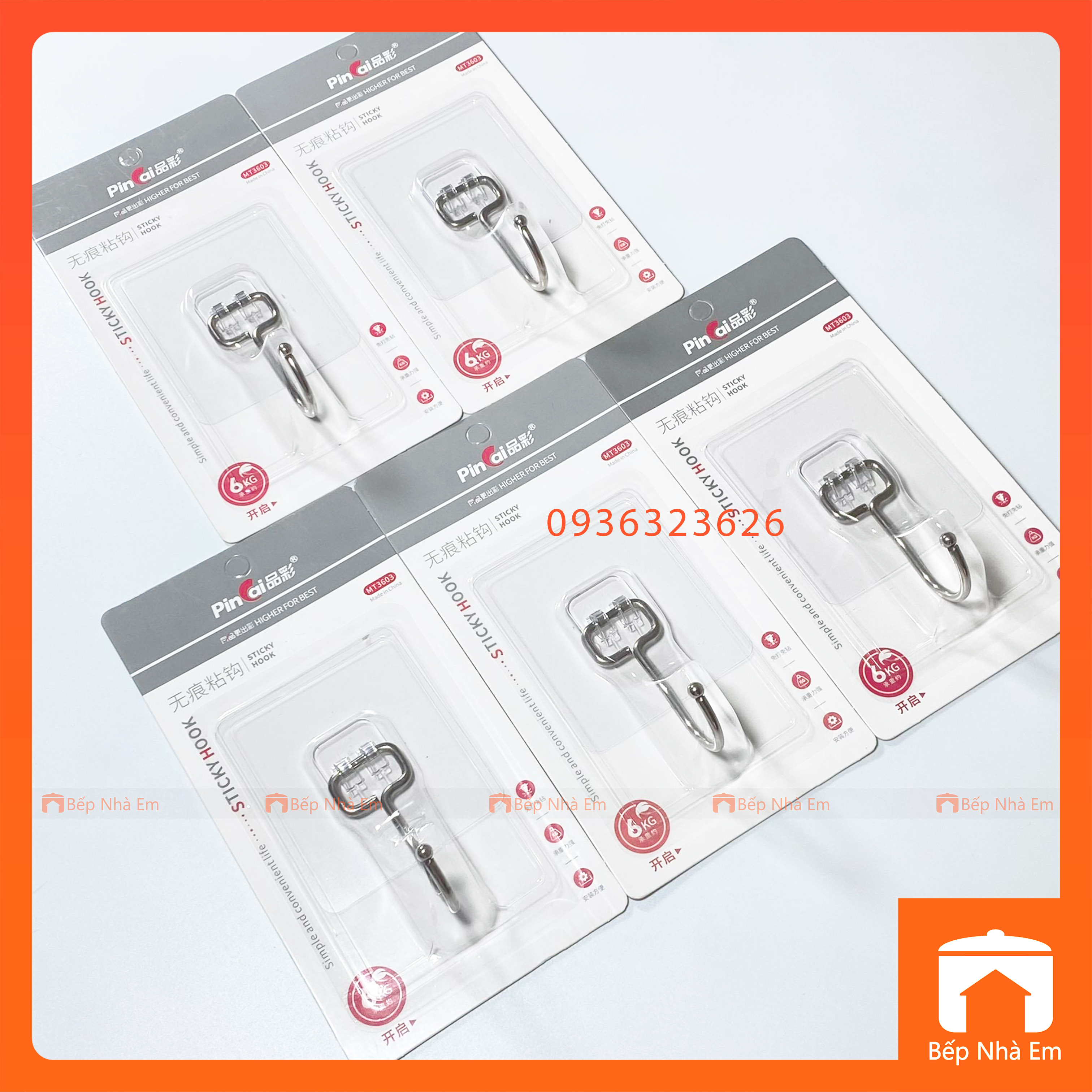 Móc Dán Siêu Hít 6Kg Đa Năng MT3603 - Hàng Cao Cấp