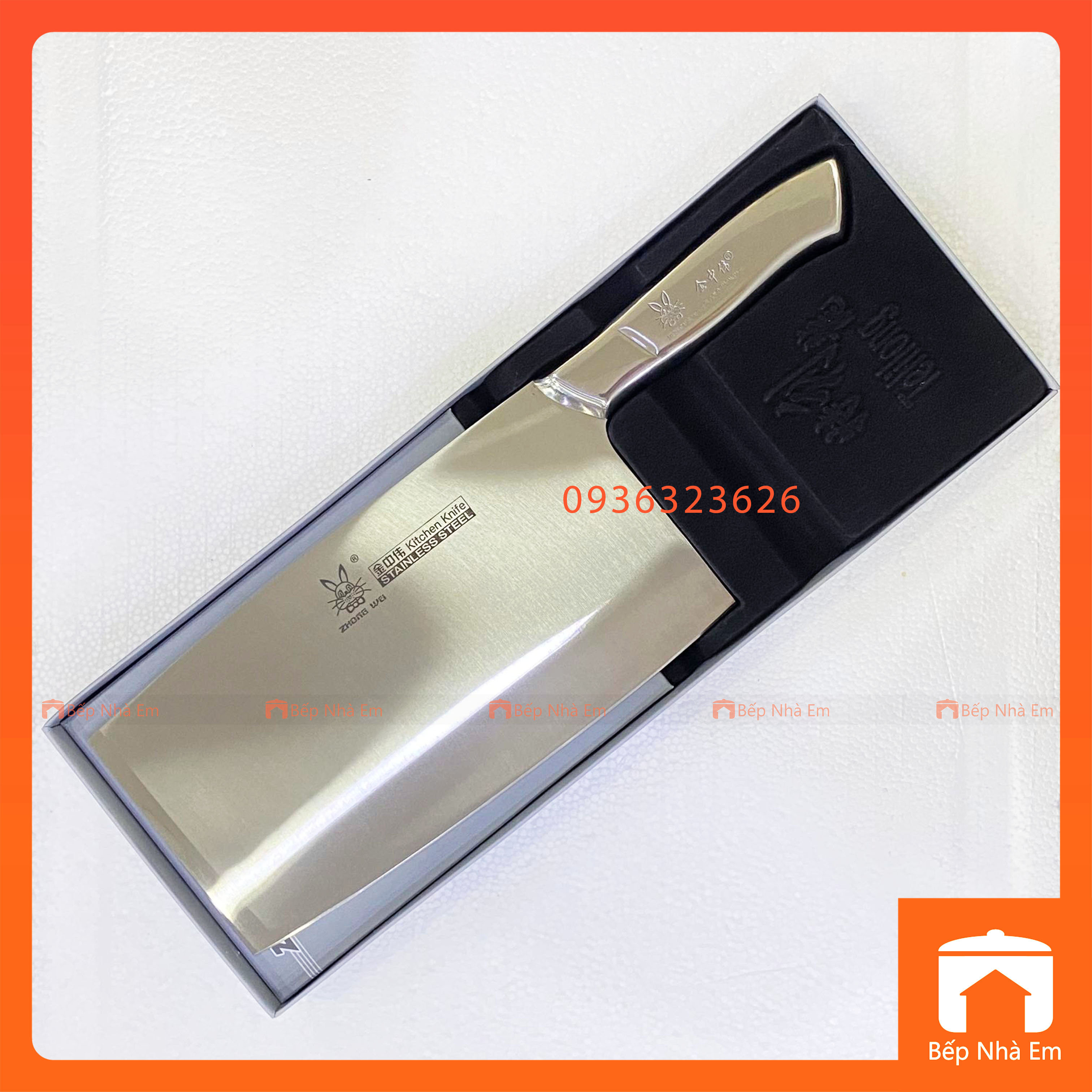 Dao Chặt Inox Nguyên Khối Thỏ Đại - Hàng Cao Cấp | Bếp Nhà Em