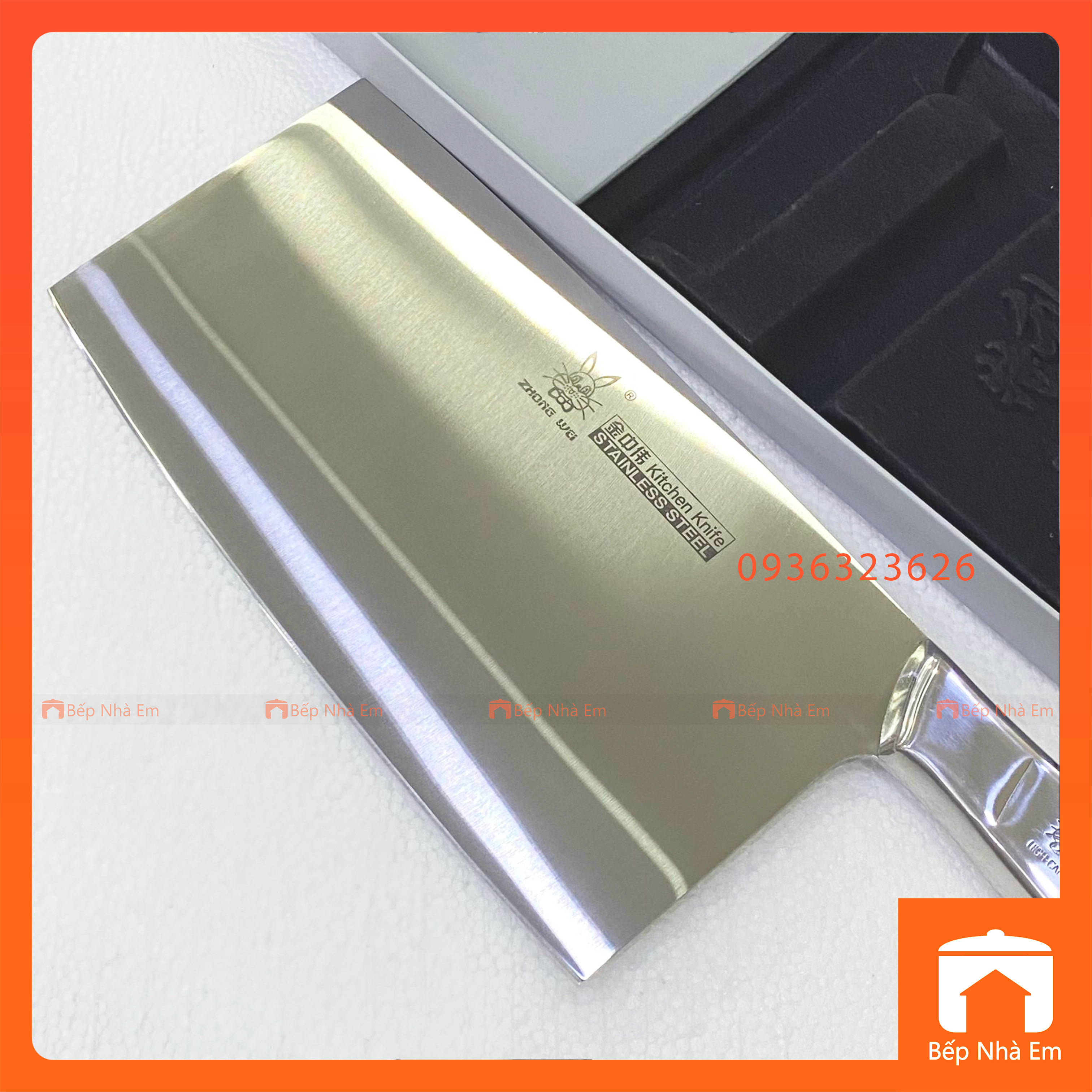 Dao Chặt Inox Nguyên Khối Thỏ Đại - Hàng Cao Cấp | Bếp Nhà Em