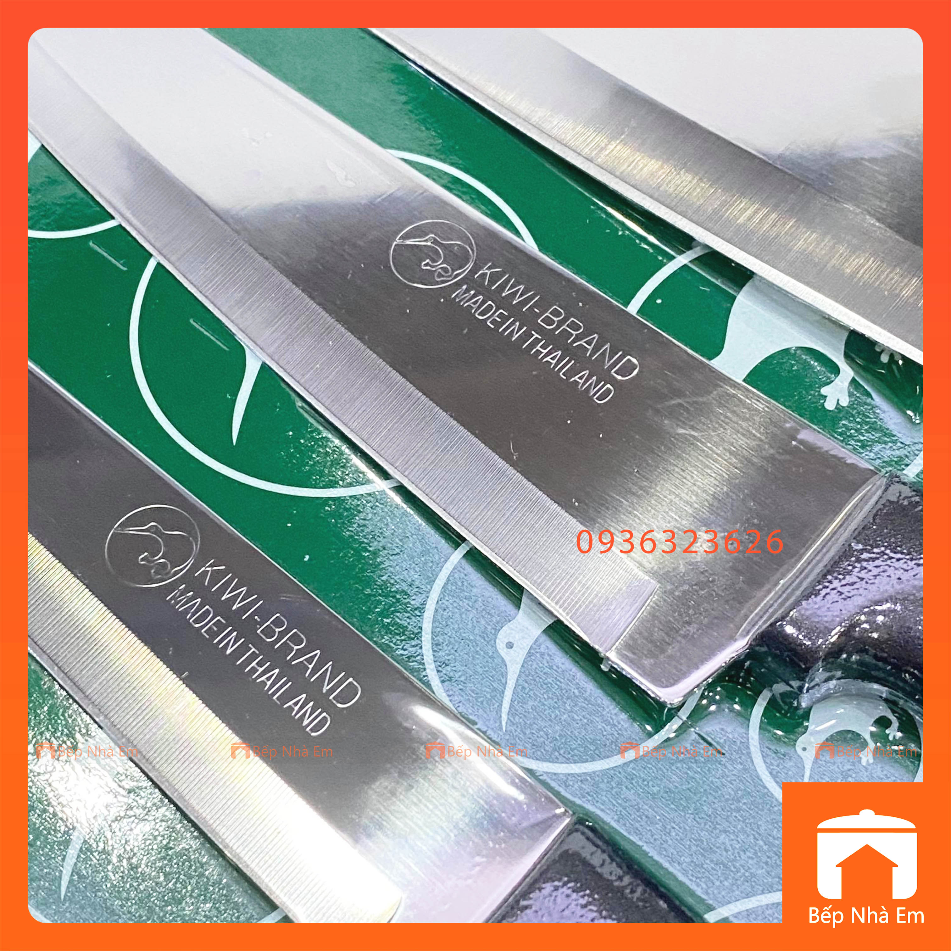 Bộ Dao Thái Lan Cán Nhựa Kiwi 5 Món - Hàng Nhập Khẩu Thái Lan