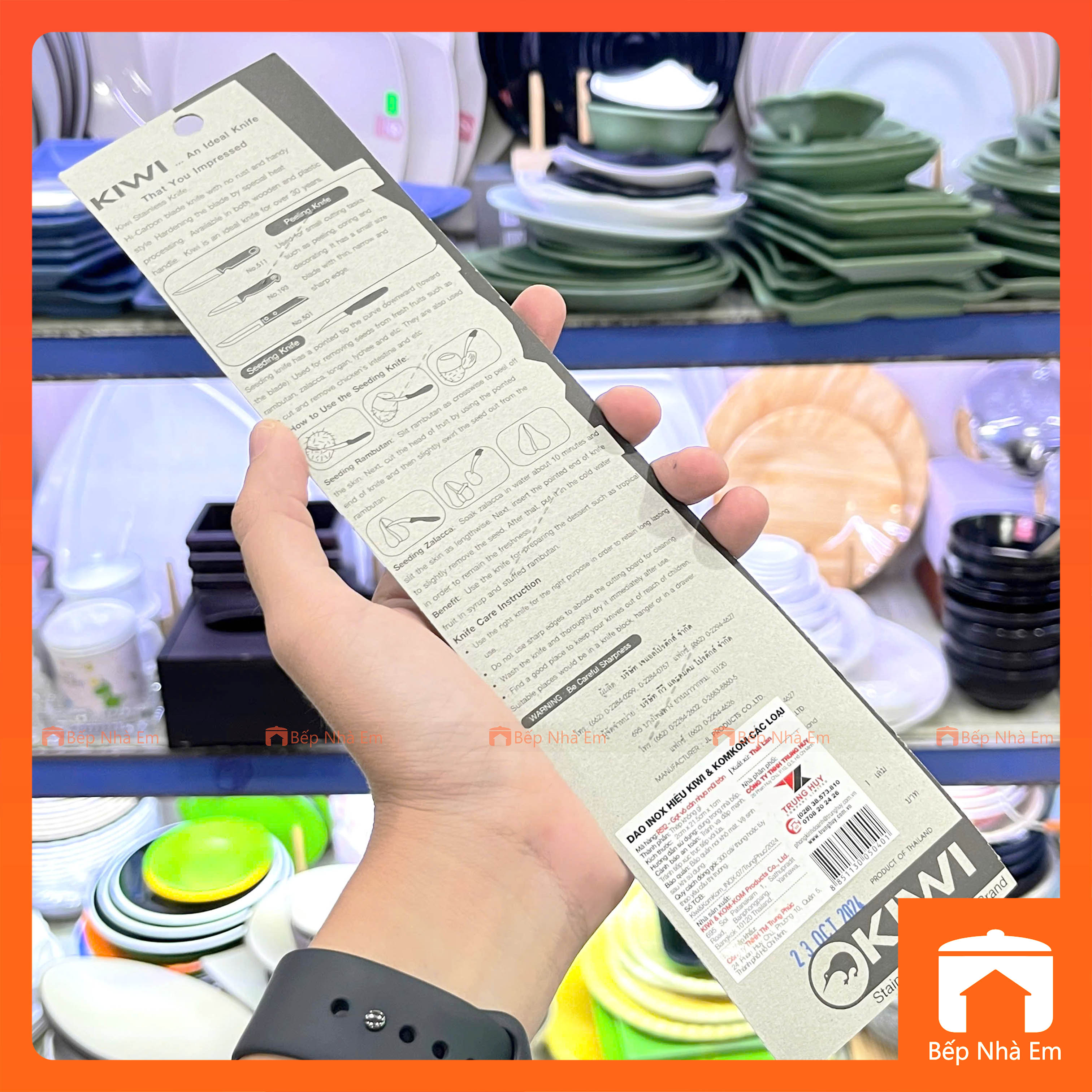 Vỉ Dao Kiwi 511 - 512 Cán Nhựa Cao Cấp - Hàng Nhập Khẩu Thái Lan
