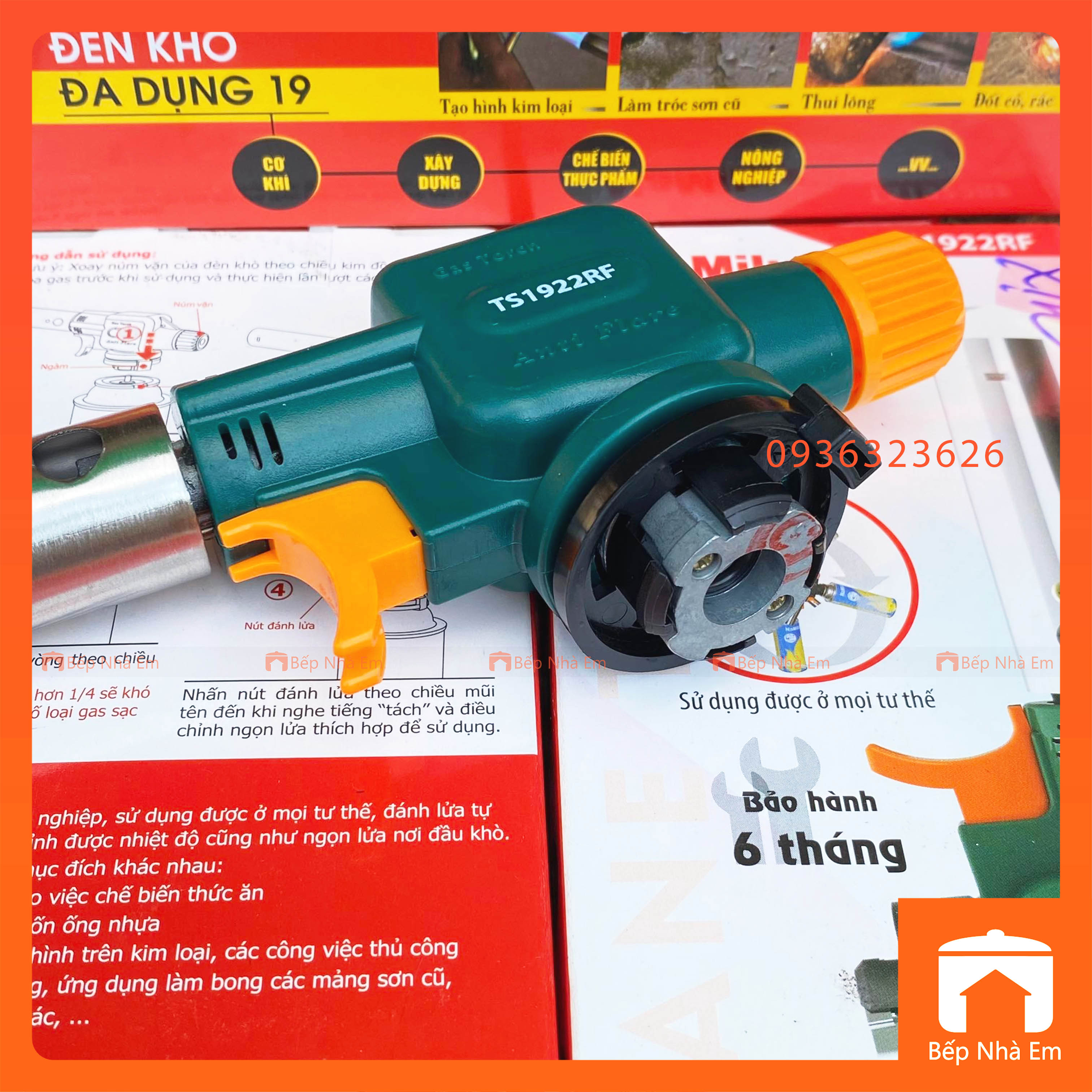 Đèn Khò Gas NAMILUX 1.8kW Tiện Dụng - Hàng Việt Nam Sản Xuất