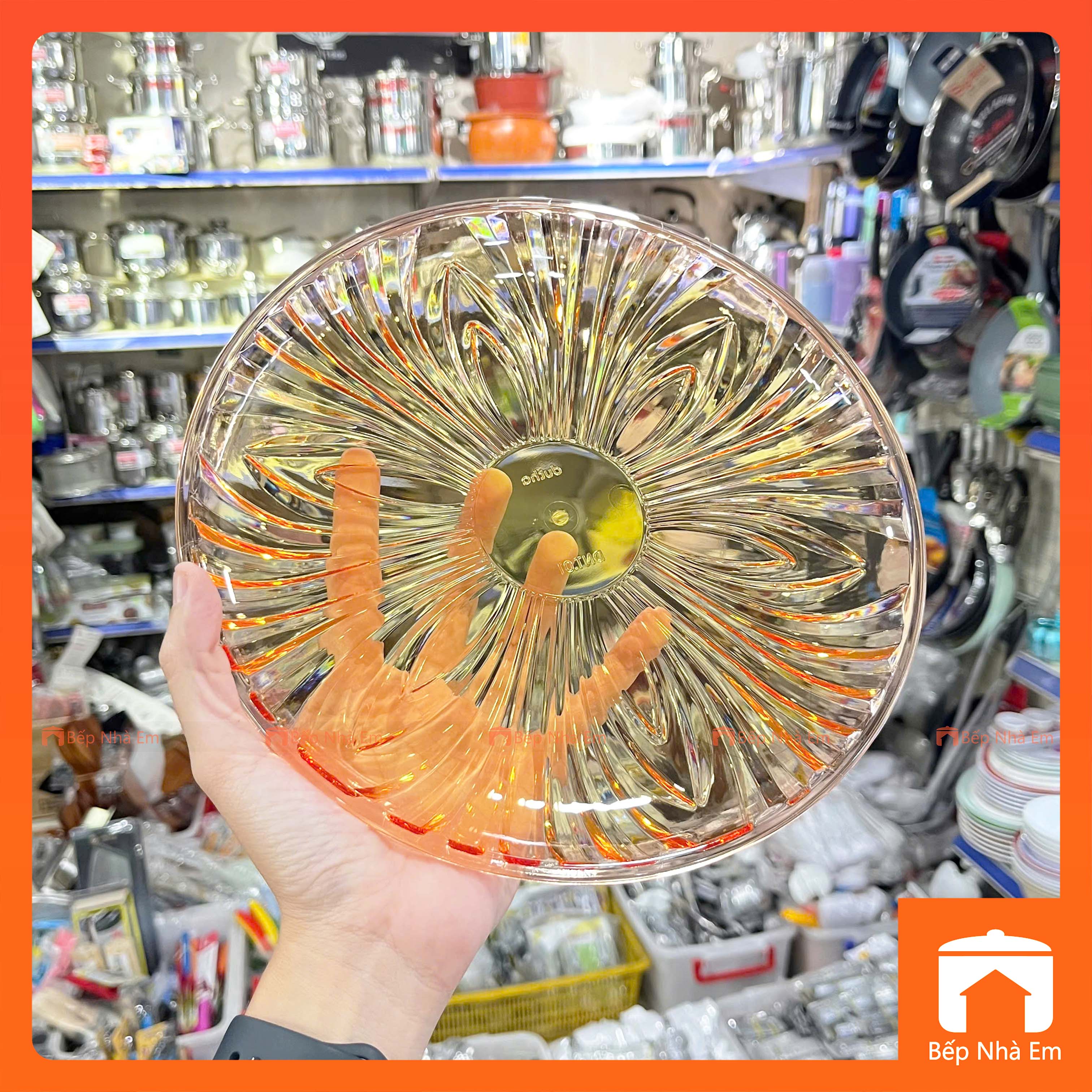 Dĩa Nhựa Pha Lê Nhiều Màu Cao Cấp Đức Thành DNT01 - Hàng Việt Nam Sản Xuất