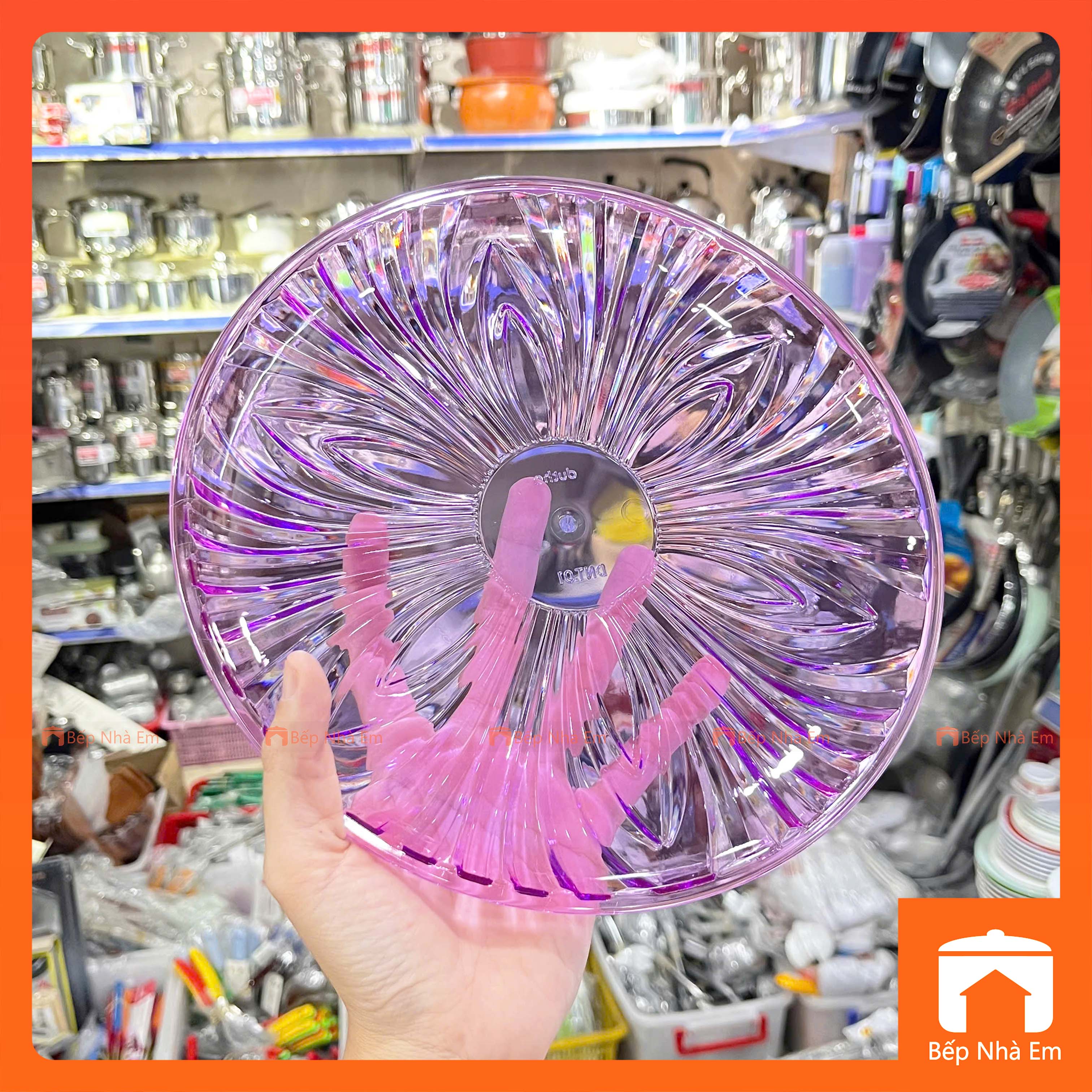 Dĩa Nhựa Pha Lê Nhiều Màu Cao Cấp Đức Thành DNT01 - Hàng Việt Nam Sản Xuất