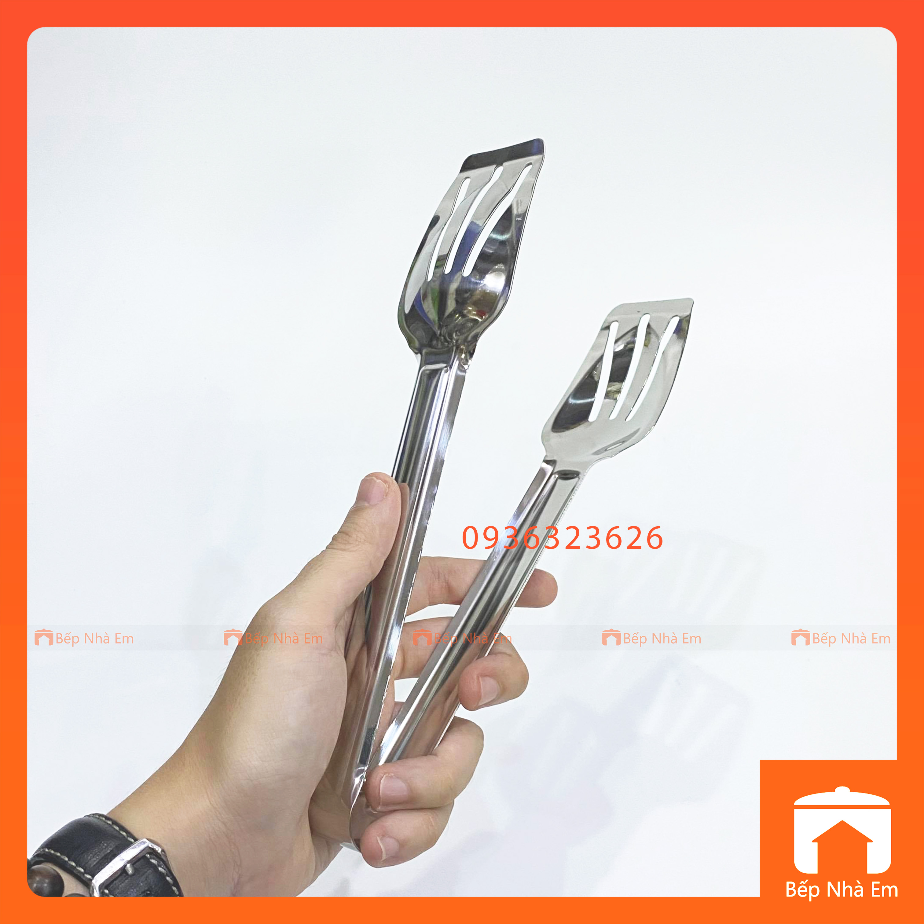 Kẹp Gắp Thức Ăn - Kẹp Gắp Bánh Inox Cao Cấp 02 - Hàng Nhập Khẩu