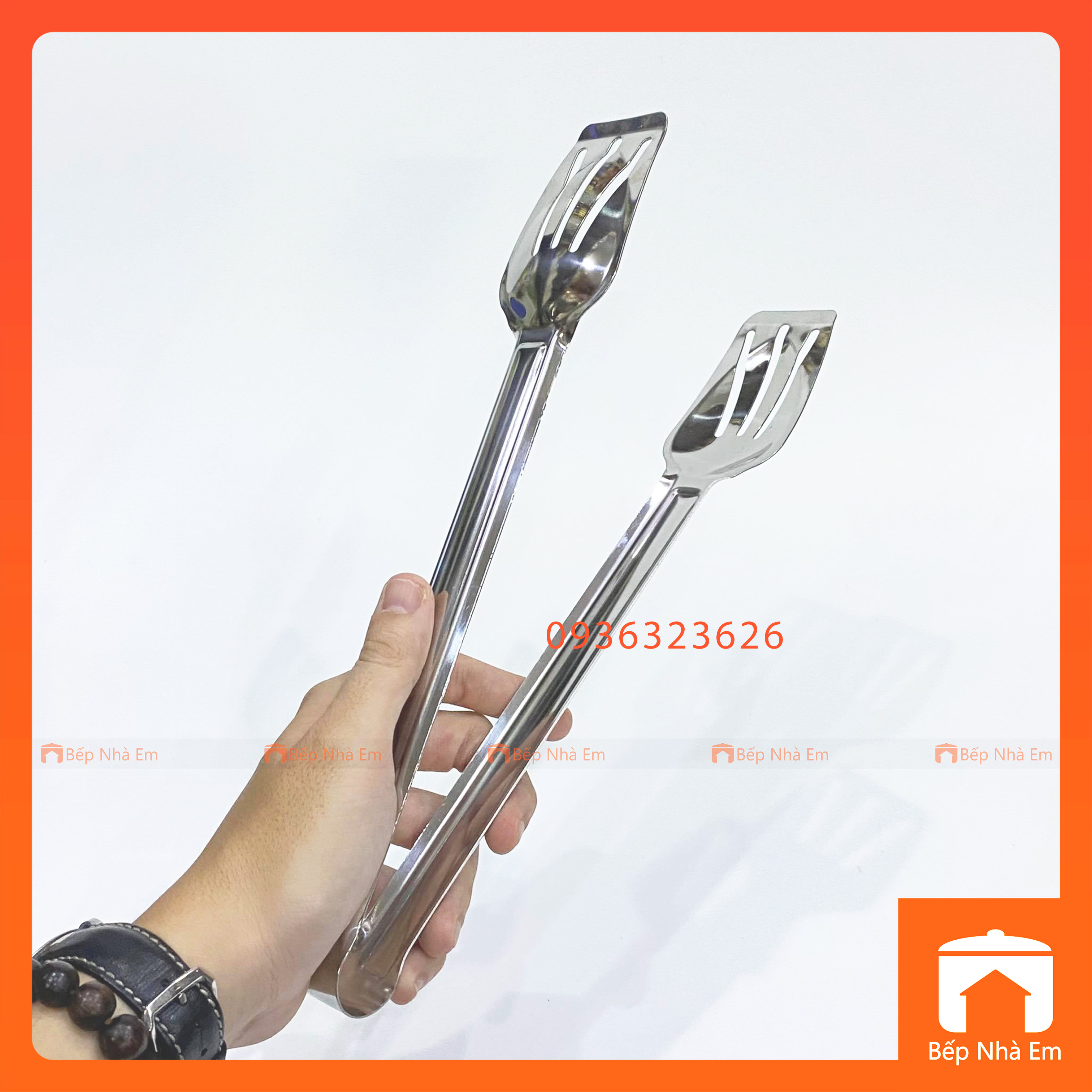 Kẹp Gắp Thức Ăn - Kẹp Gắp Bánh Inox Cao Cấp 02 - Hàng Nhập Khẩu
