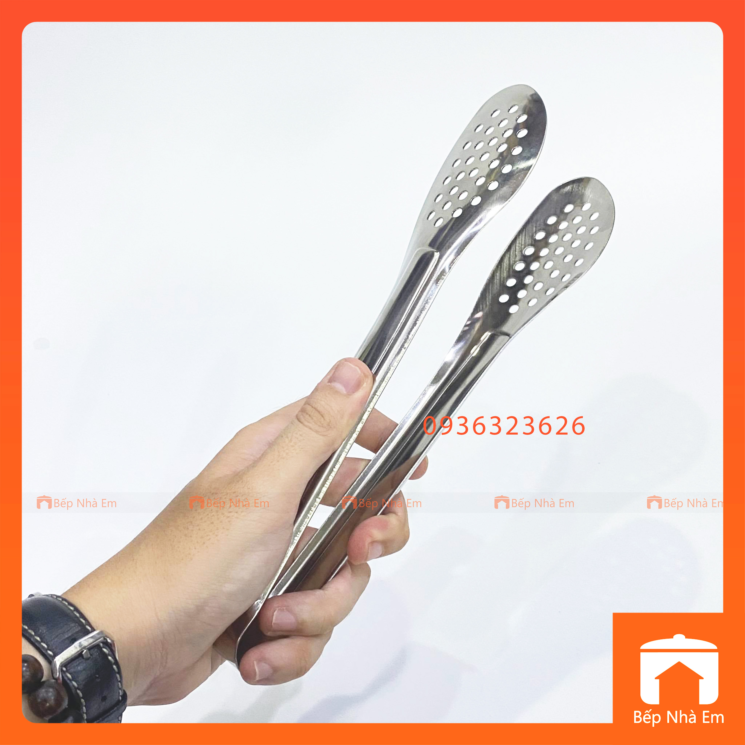 Kẹp Gắp Thức Ăn - Kẹp Gắp Bánh Inox Cao Cấp 01 - Hàng Nhập Khẩu