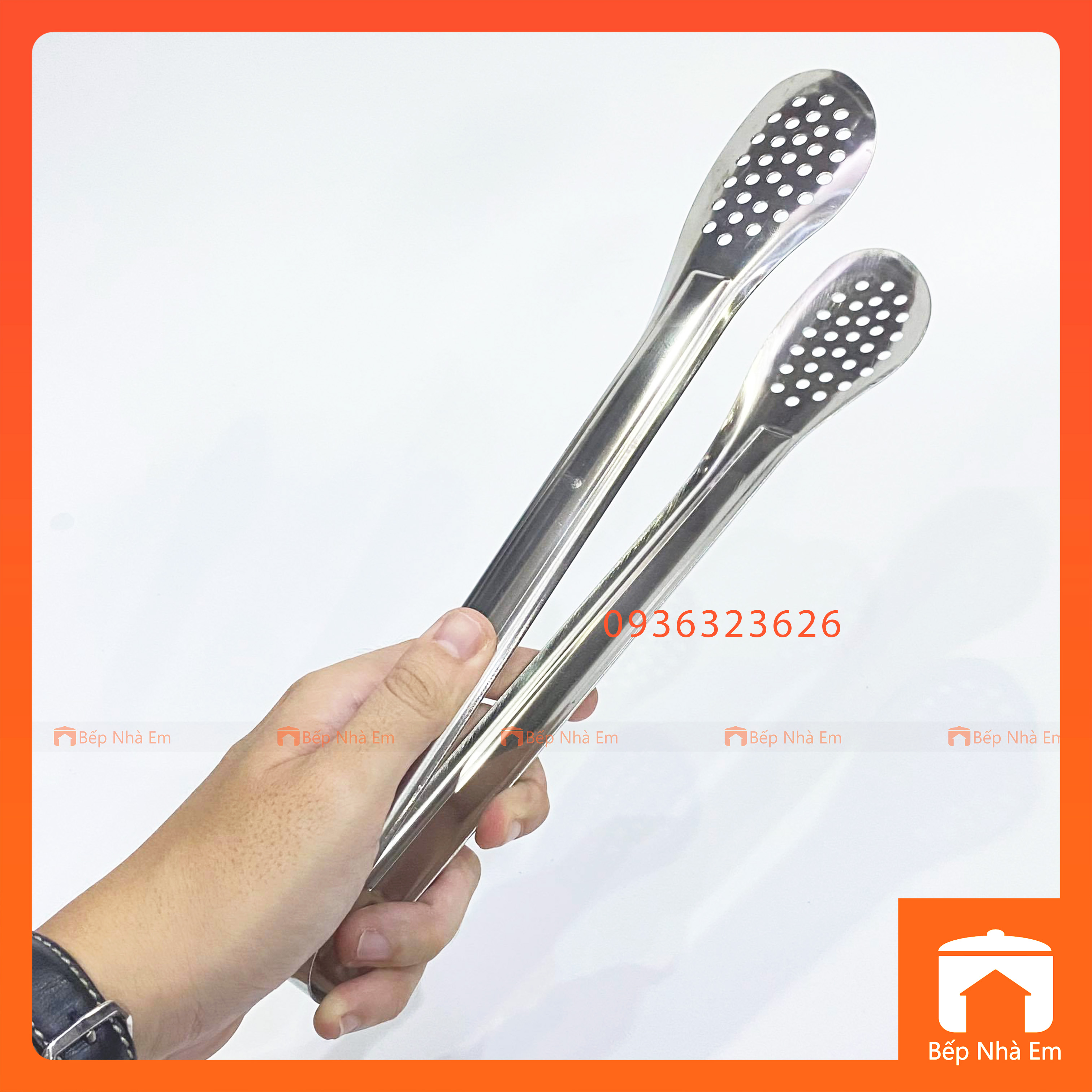 Kẹp Gắp Thức Ăn - Kẹp Gắp Bánh Inox Cao Cấp 01 - Hàng Nhập Khẩu